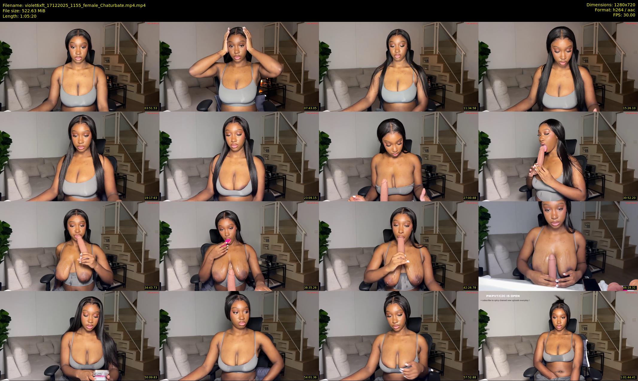 violet6xft — 66 minute Chaturbate female cam show recording, 720p, Dec 17, 2025