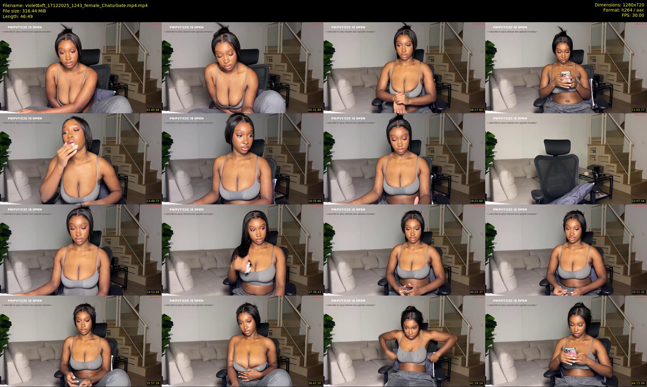 violet6xft — 47 minute Chaturbate female cam show recording, 720p, Dec 17, 2025