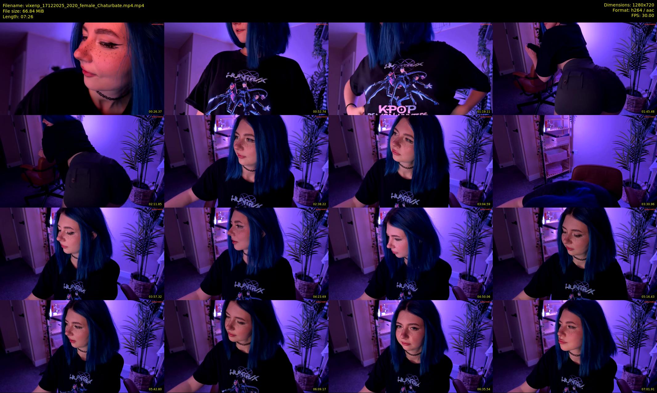 vixenp — 8 minute Chaturbate female cam show recording, 720p, Dec 17, 2025
