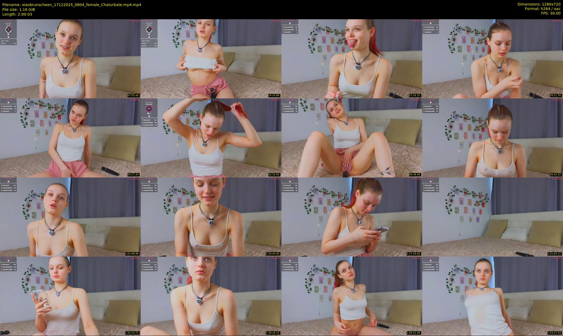 xiaobrunscheen — 121 minute Chaturbate couple cam show recording, 720p, Dec 17, 2025