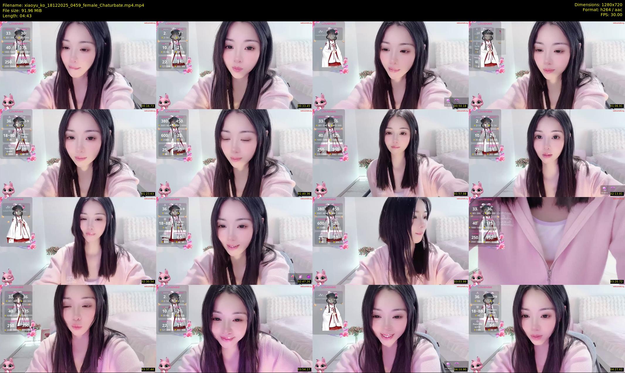 xiaoyu_ko — 5 minute Chaturbate female cam show recording, 720p, Dec 18, 2025