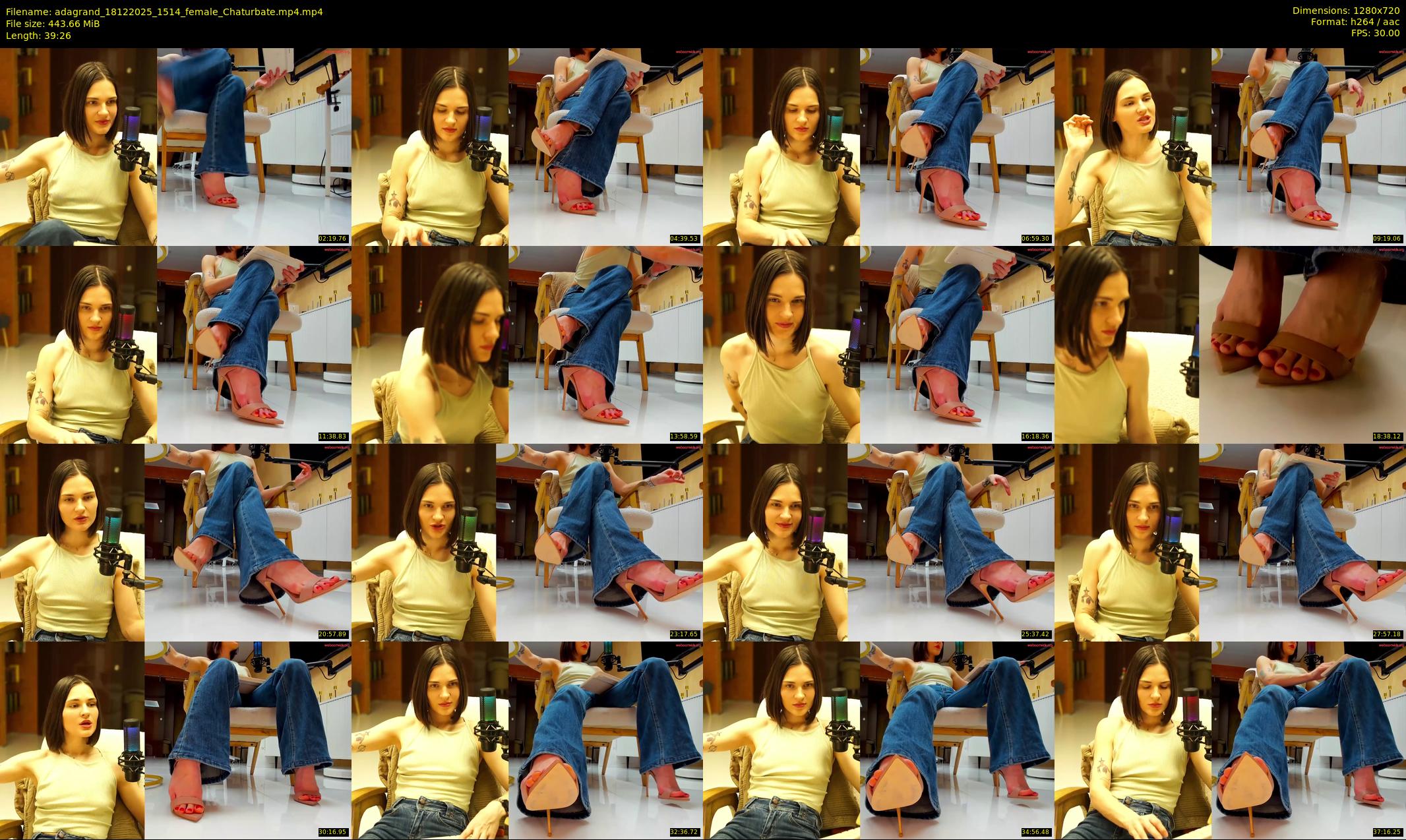 adagrand — 40 minute Chaturbate female cam show recording, 720p, Dec 18, 2025