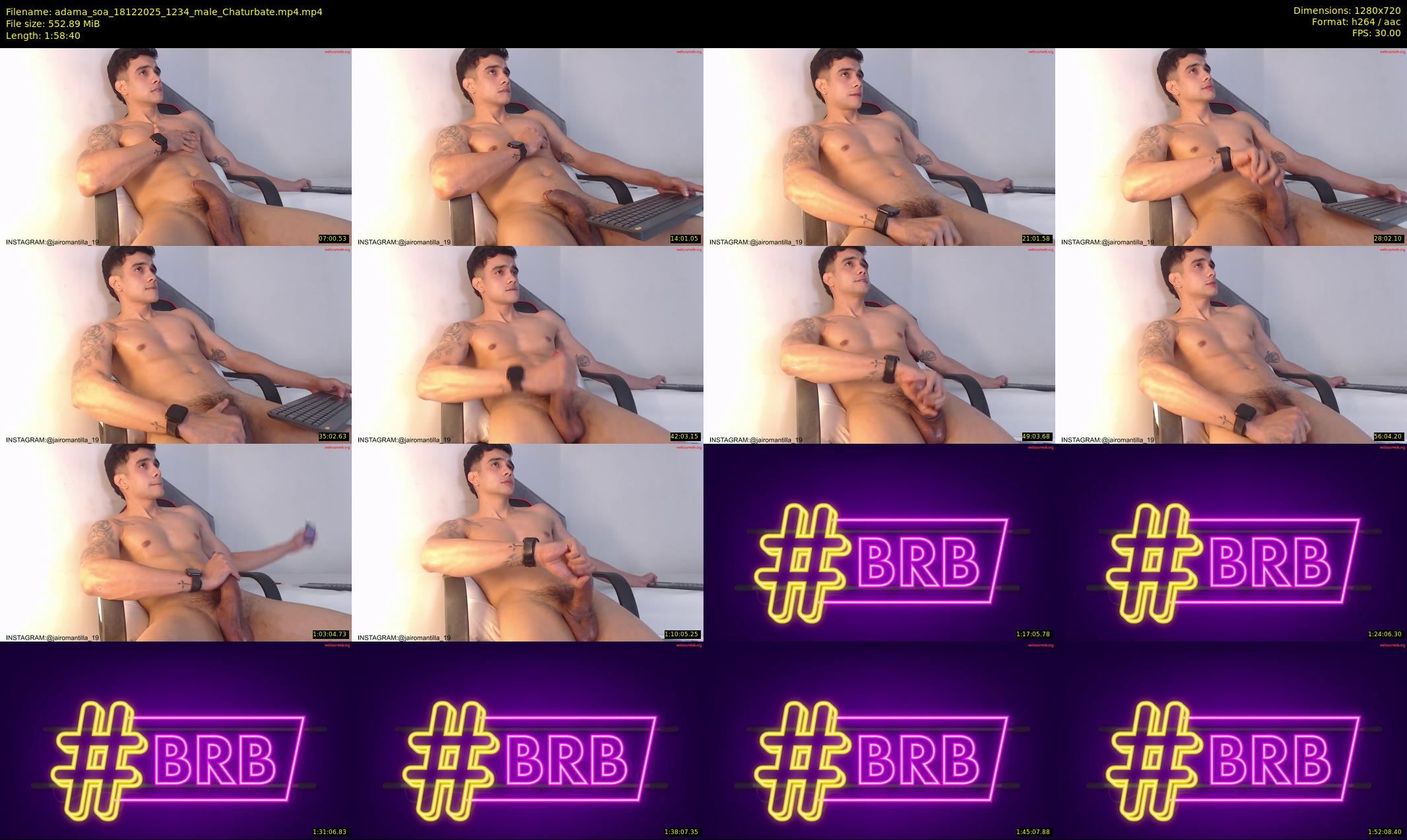 adama_soa — 119 minute Chaturbate male cam show recording, 720p, Dec 18, 2025