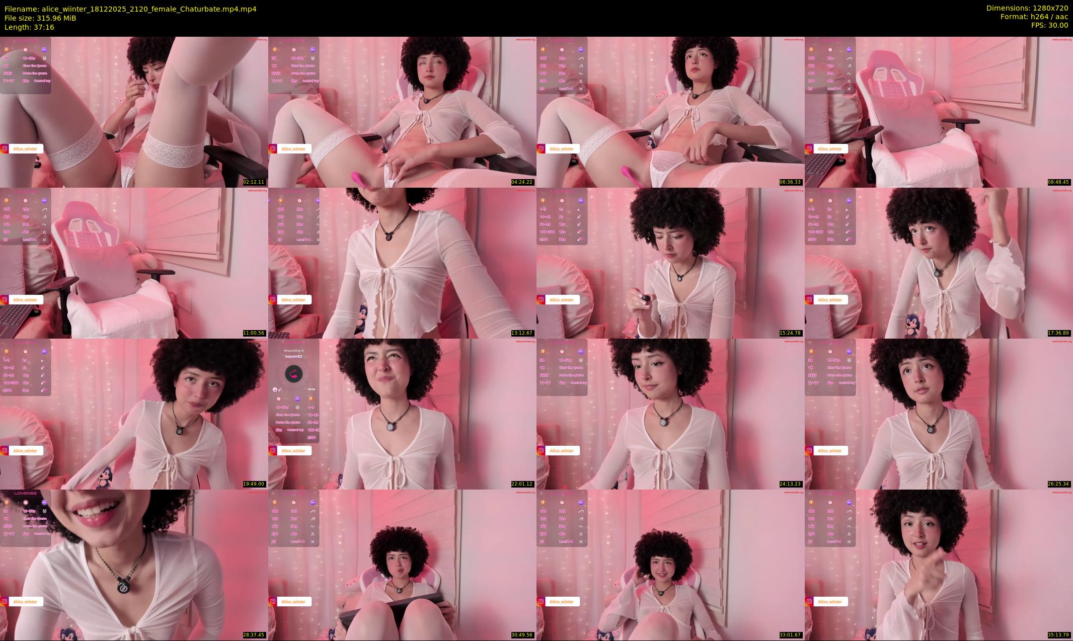 alice_wiinter — 38 minute Chaturbate female cam show recording, 720p, Dec 18, 2025
