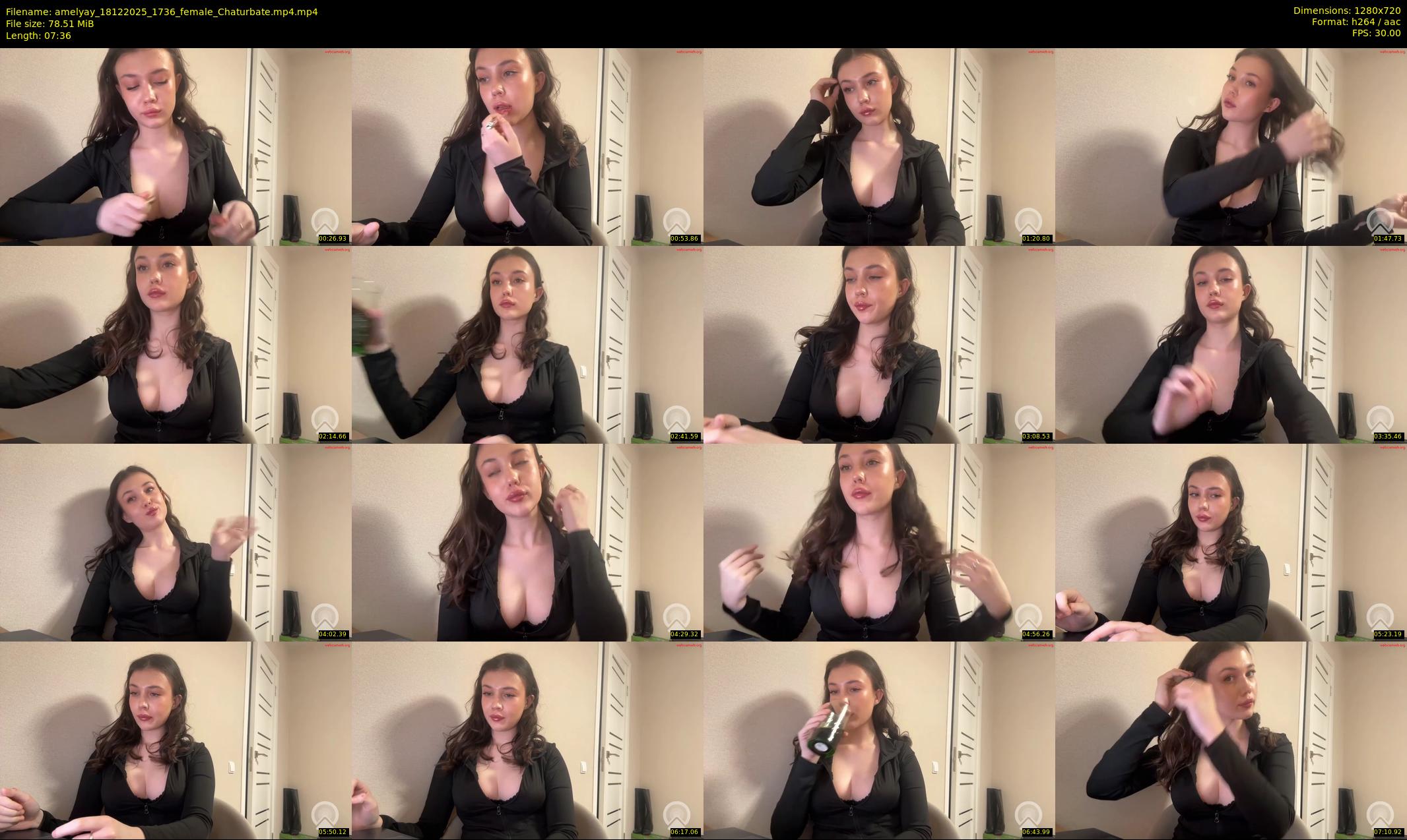 amelyay — 8 minute Chaturbate female cam show recording, 720p, Dec 18, 2025