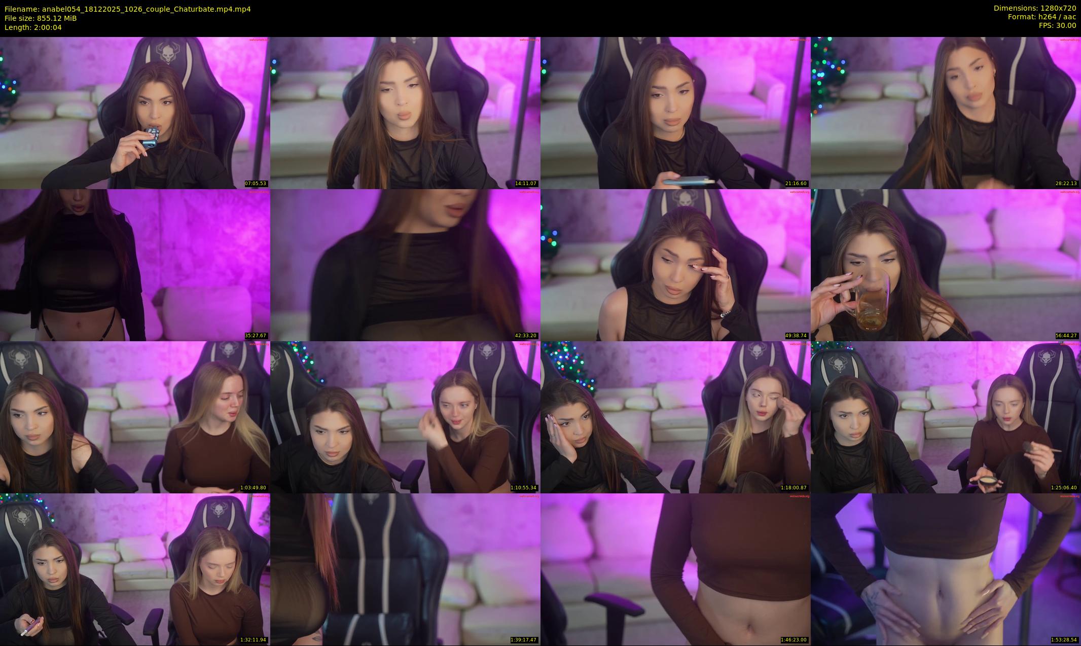 anabel054 — 121 minute Chaturbate female cam show recording, 720p, Dec 18, 2025