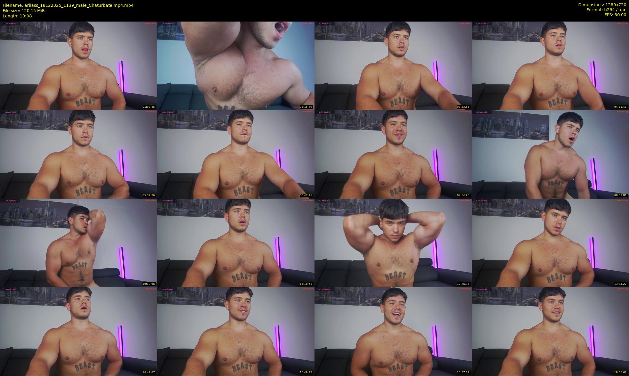 arilass — 20 minute Chaturbate male cam show recording, 720p, Dec 18, 2025