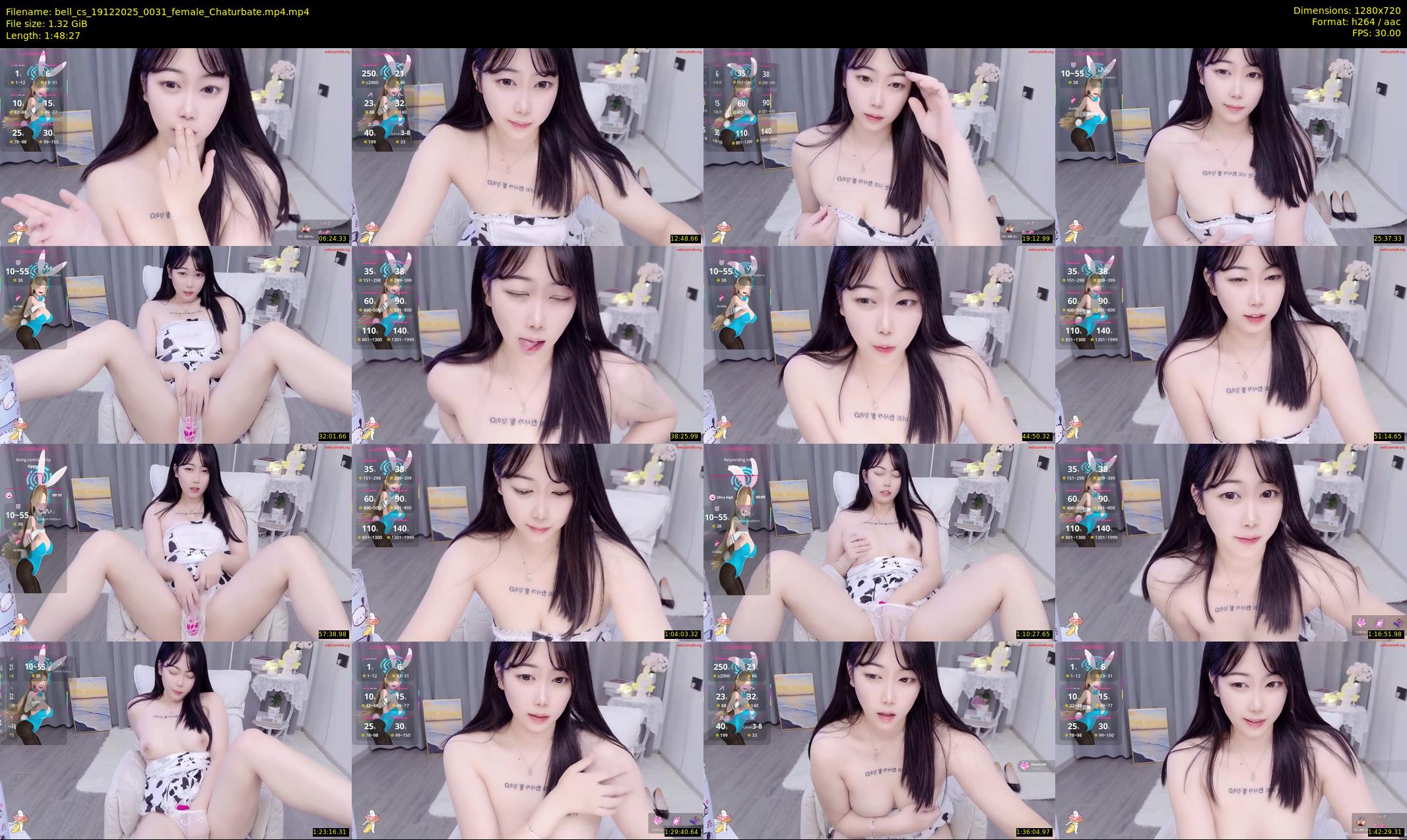 bell_cs — 109 minute Chaturbate female cam show recording, 720p, Dec 19, 2025