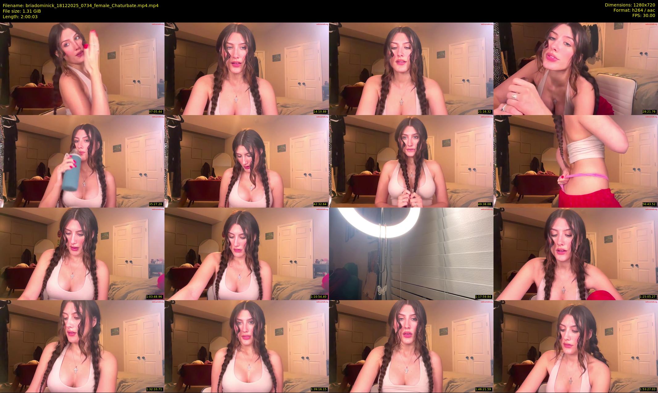 briadominick — 121 minute Chaturbate couple cam show recording, 720p, Dec 18, 2025