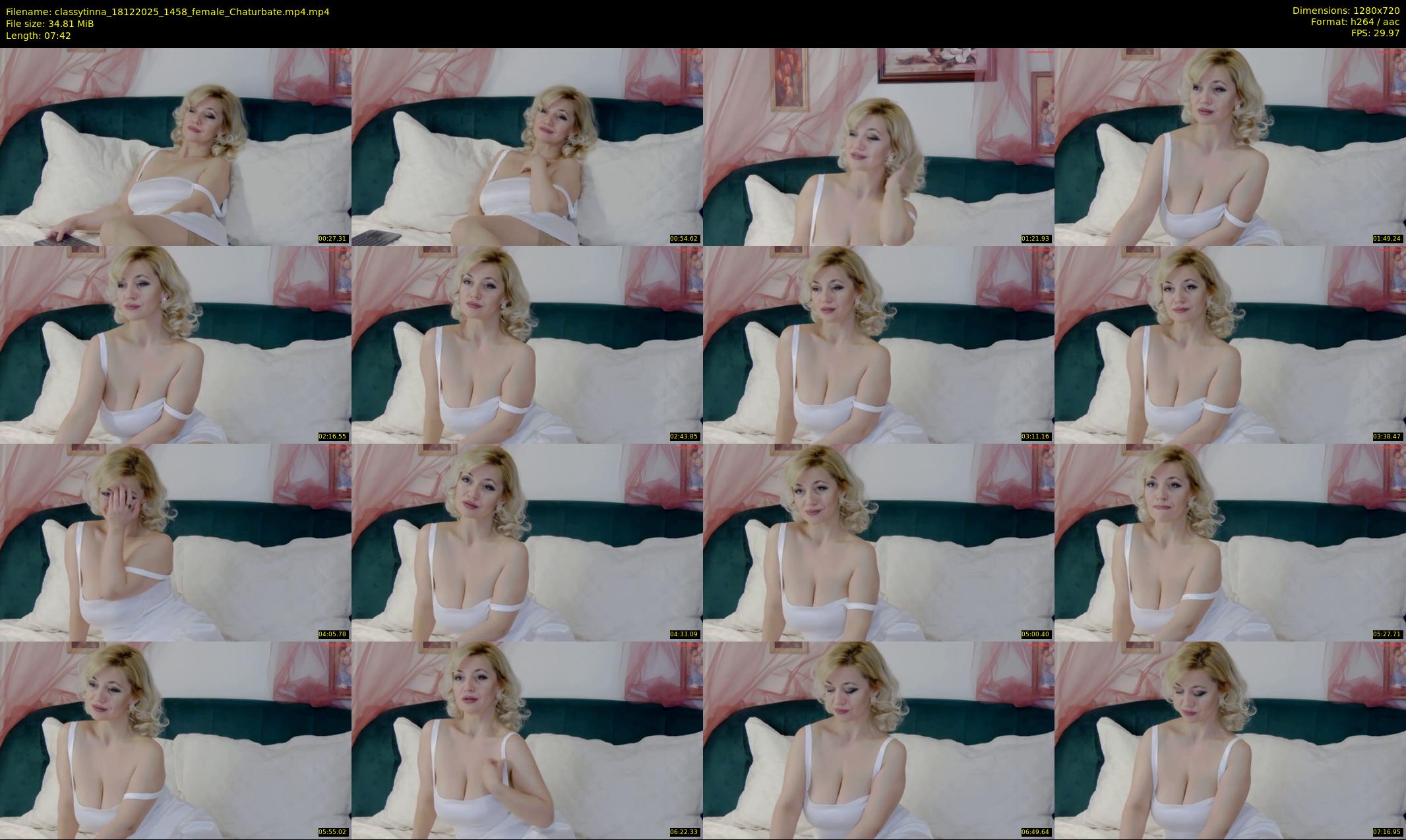 classytinna — 8 minute Chaturbate female cam show recording, 720p, Dec 18, 2025