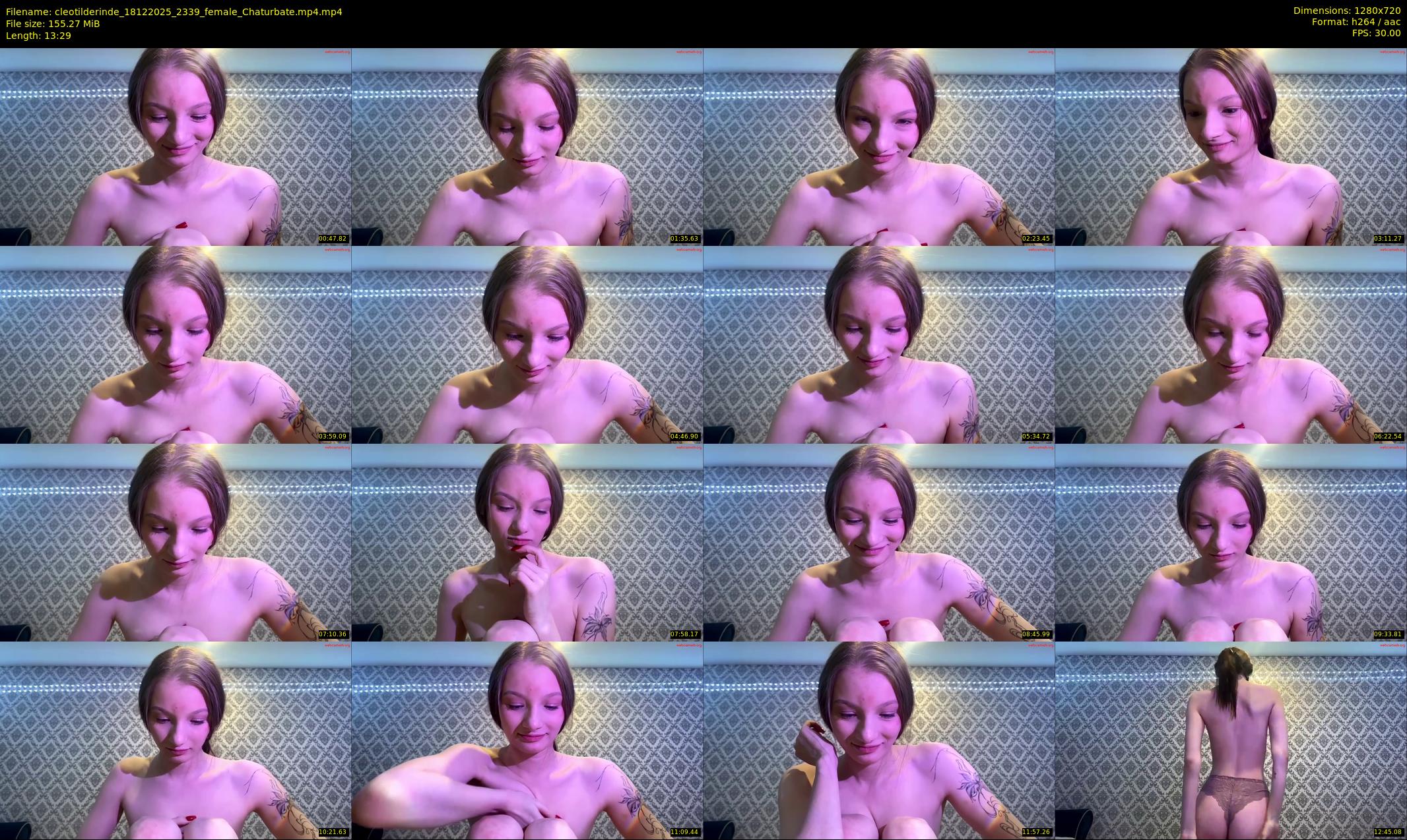 cleotilderinde — 14 minute Chaturbate female cam show recording, 720p, Dec 18, 2025