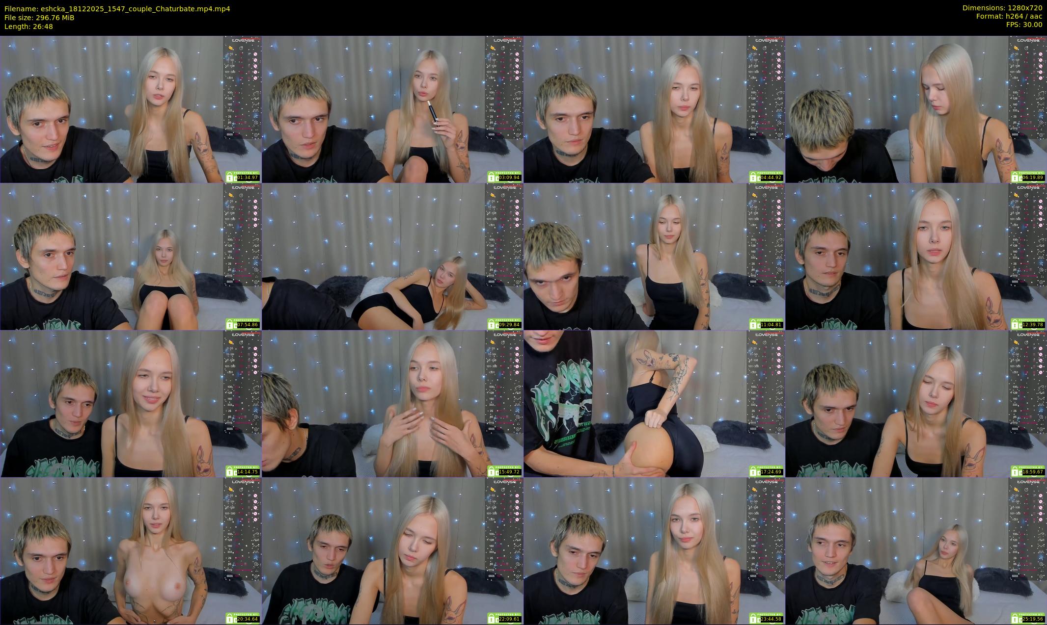 eshcka — 27 minute Chaturbate couple cam show recording, 720p, Dec 18, 2025
