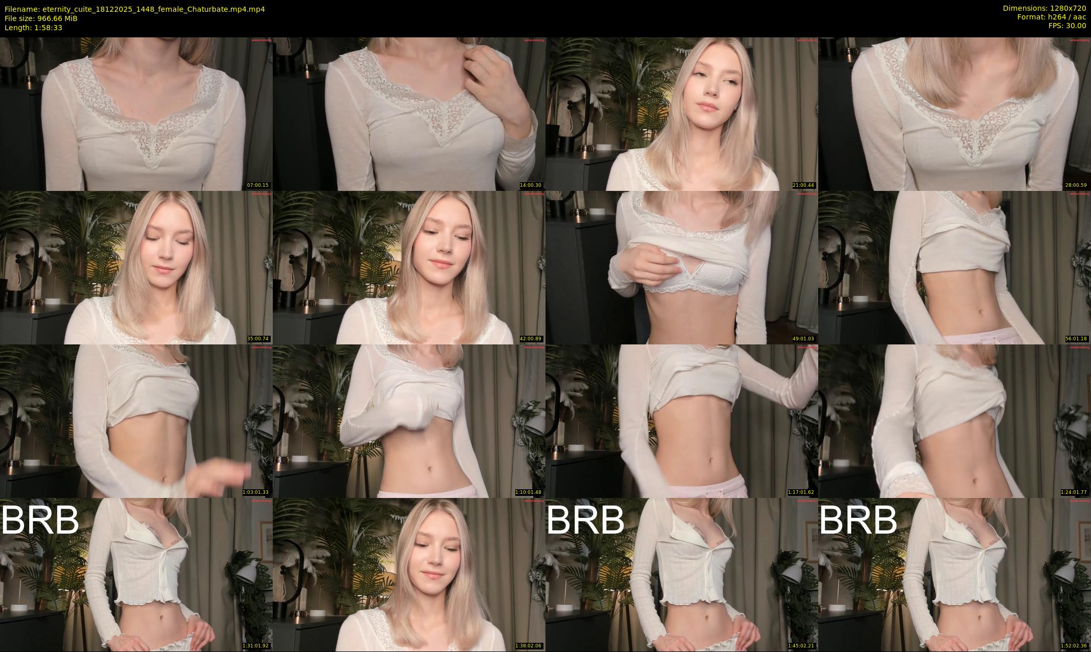 eternity_cuite — 119 minute Chaturbate female cam show recording, 720p, Dec 18, 2025
