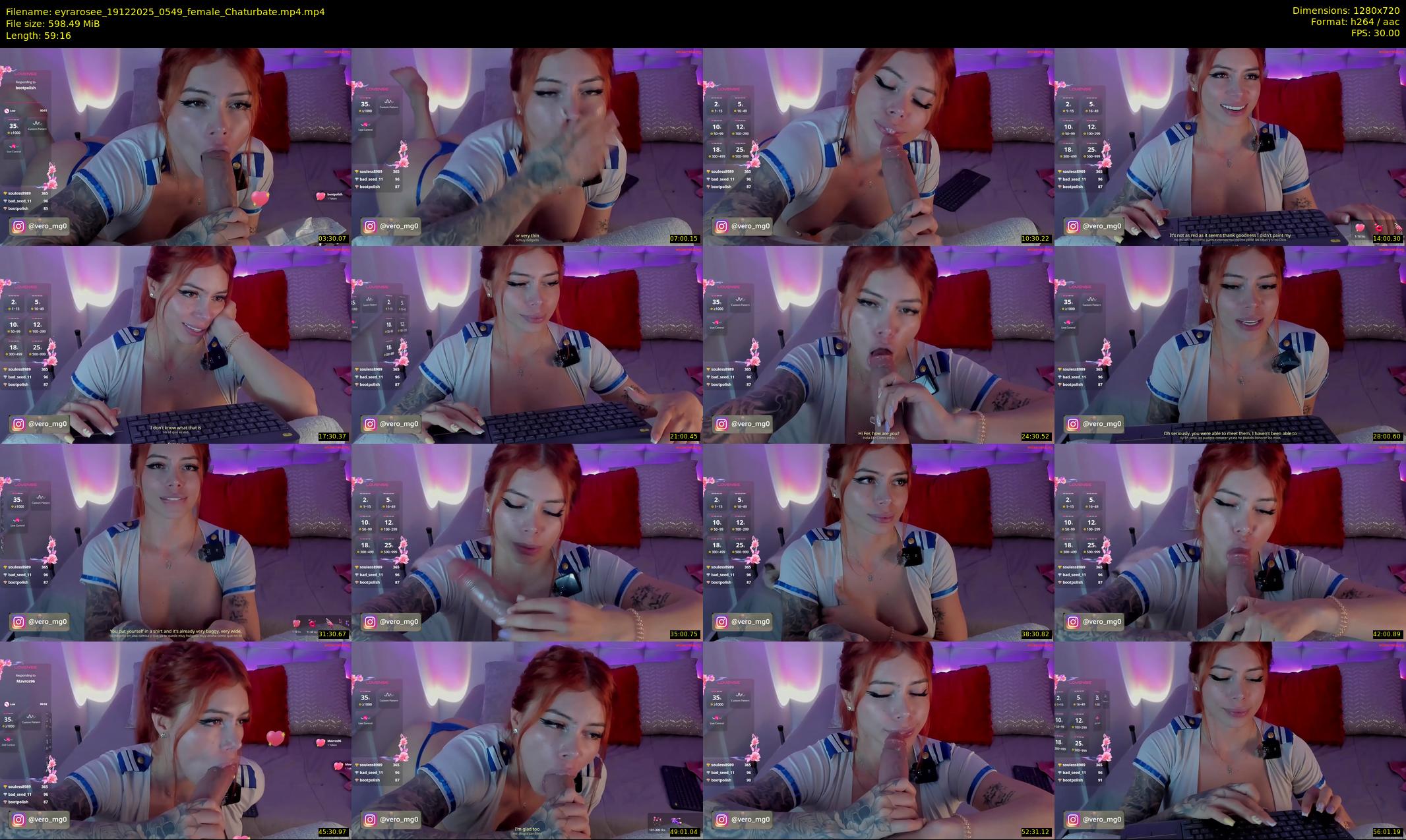 eyrarosee — 60 minute Chaturbate female cam show recording, 720p, Dec 19, 2025