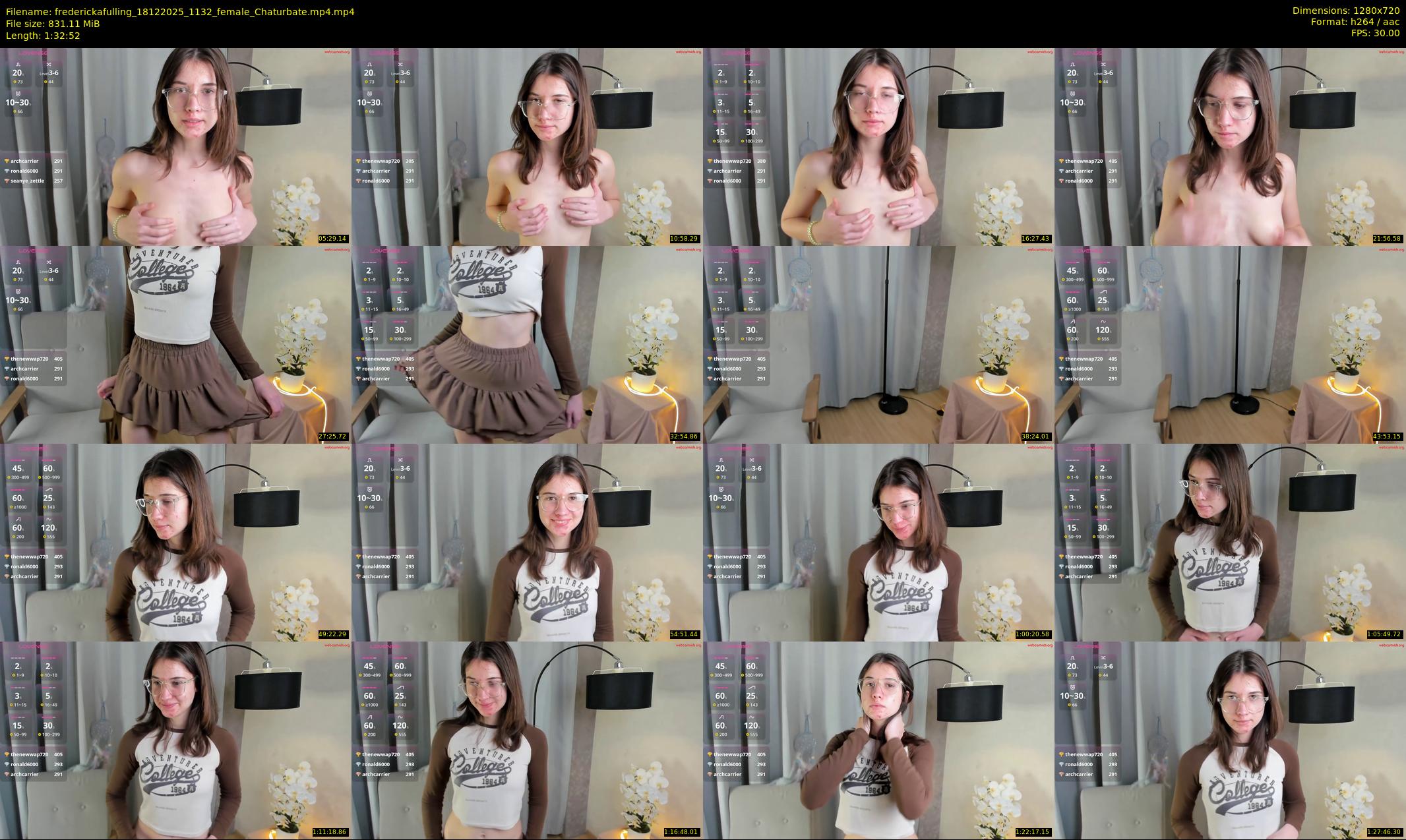 frederickafulling — 93 minute Chaturbate female cam show recording, 720p, Dec 18, 2025