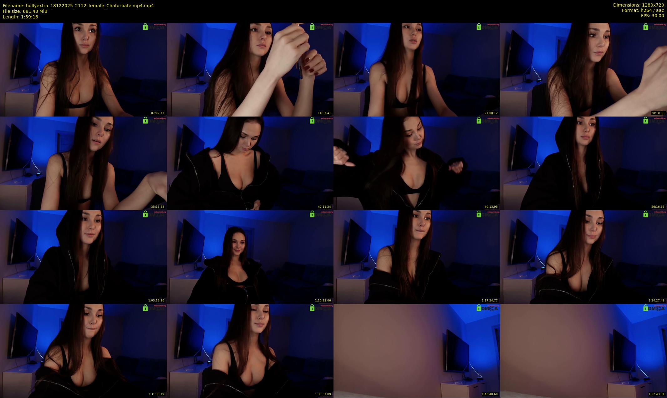 hollyextra — 120 minute Chaturbate female cam show recording, 720p, Dec 18, 2025