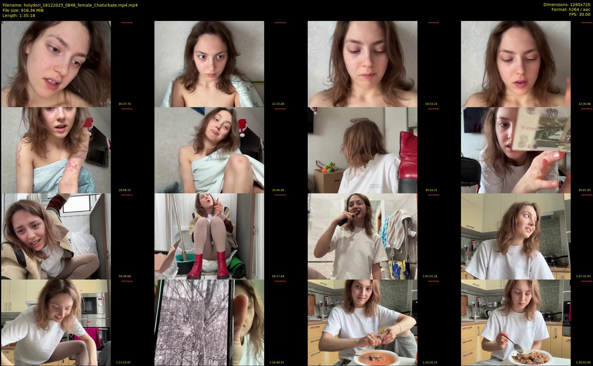 holydori — 96 minute Chaturbate female cam show recording, 720p, Dec 18, 2025