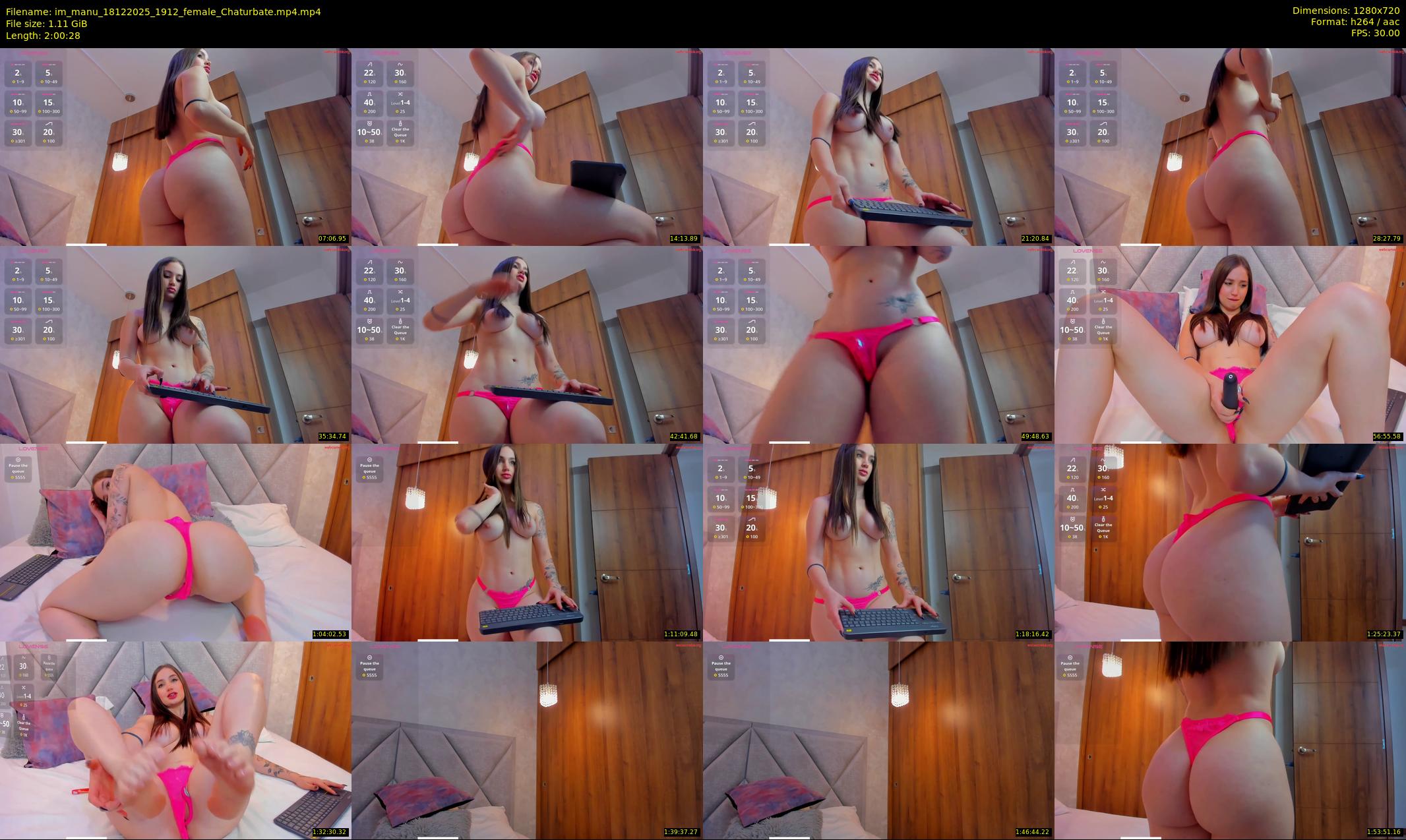 im_manu — 121 minute Chaturbate female cam show recording, 720p, Dec 18, 2025