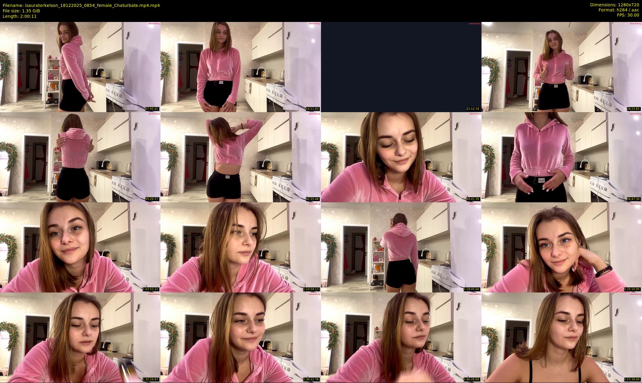 isauratorkelson — 121 minute Chaturbate female cam show recording, 720p, Dec 18, 2025
