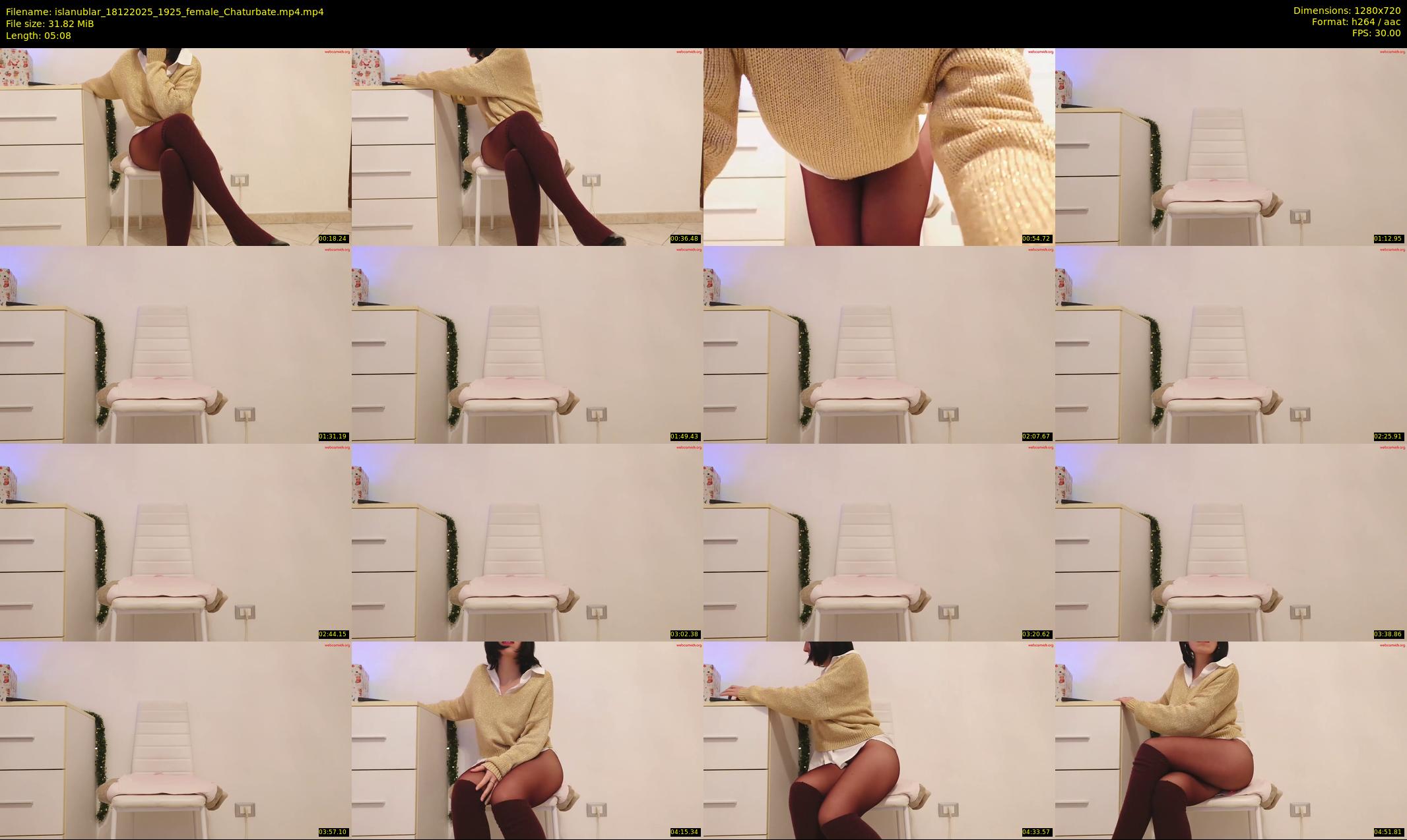 islanublar — 6 minute Chaturbate female cam show recording, 720p, Dec 18, 2025