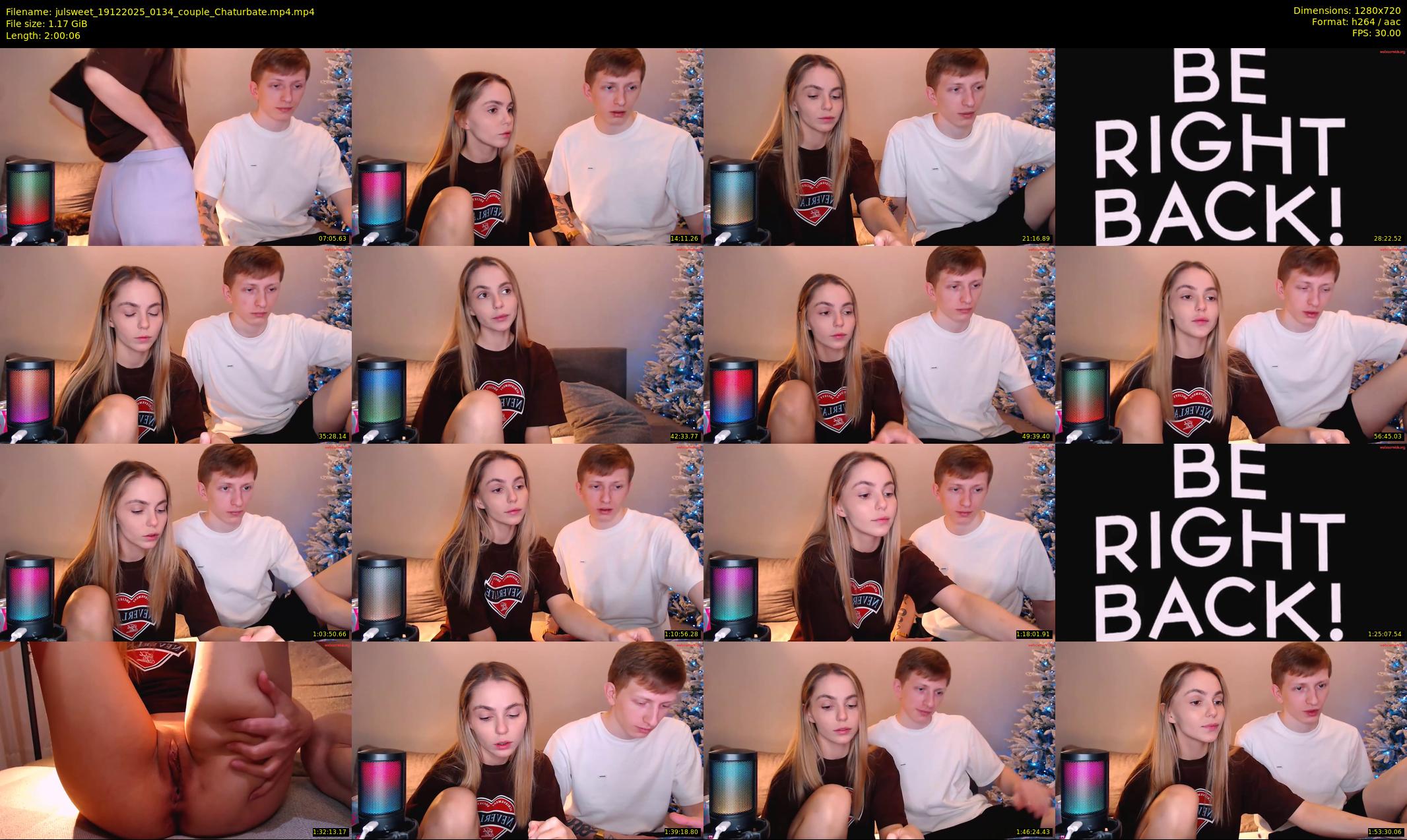julsweet — 121 minute Chaturbate male cam show recording, 720p, Dec 19, 2025