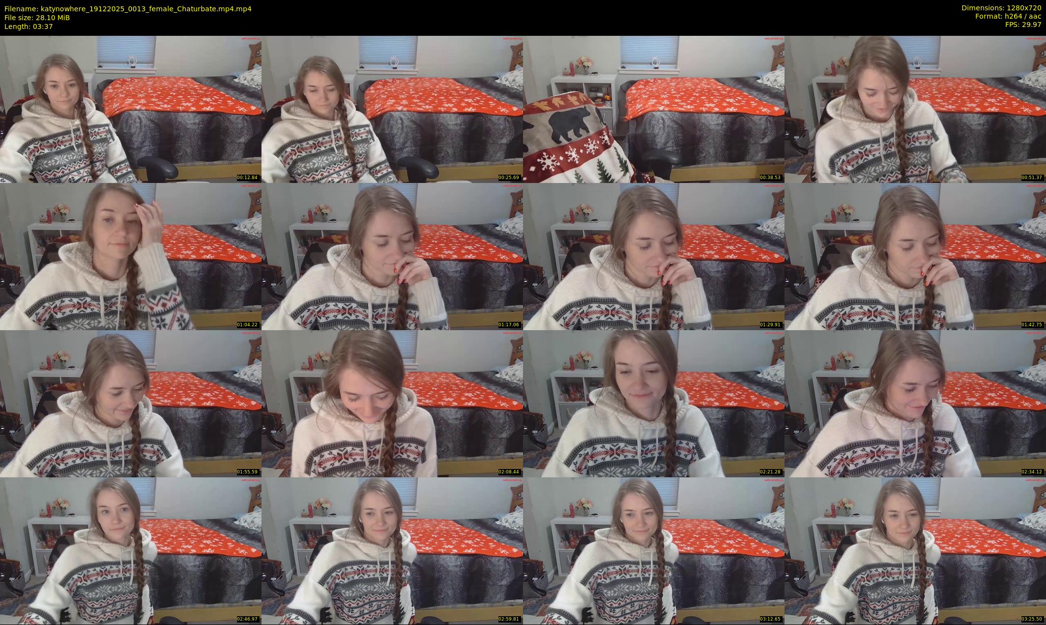 katynowhere — 4 minute Chaturbate female cam show recording, 720p, Dec 19, 2025