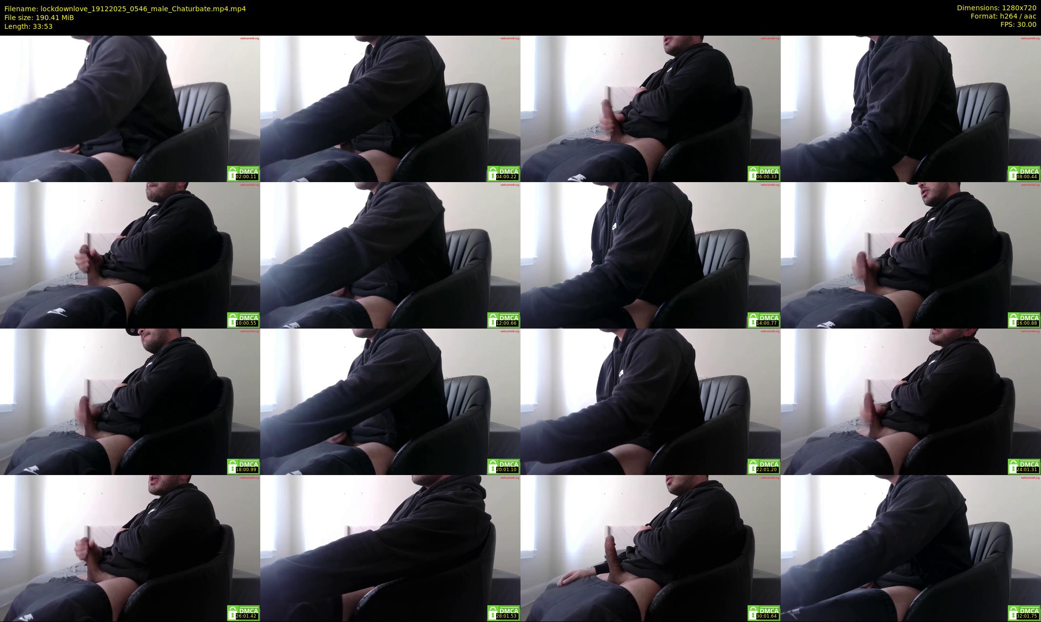lockdownlove — 34 minute Chaturbate male cam show recording, 720p, Dec 19, 2025