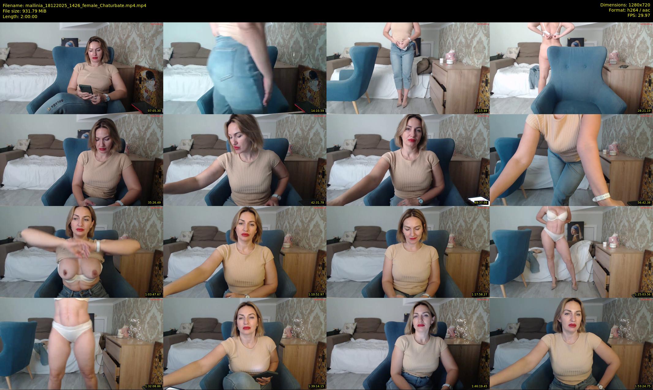 mallinia — 120 minute Chaturbate female cam show recording, 720p, Dec 18, 2025