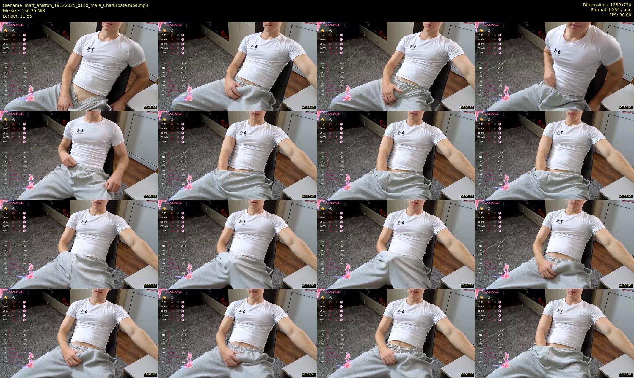 matt_aniston — 12 minute Chaturbate male cam show recording, 720p, Dec 19, 2025
