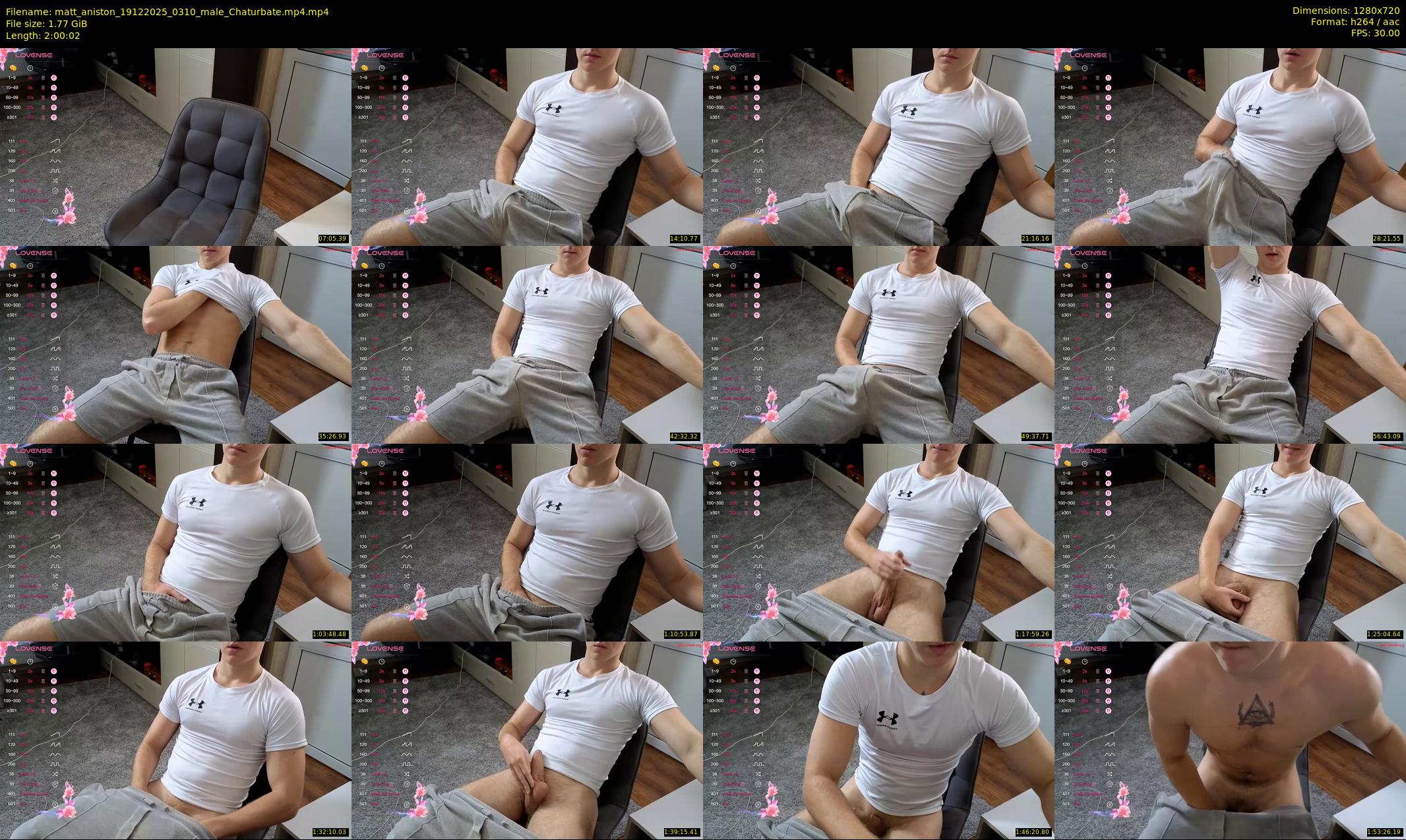 matt_aniston — 121 minute Chaturbate male cam show recording, 720p, Dec 19, 2025
