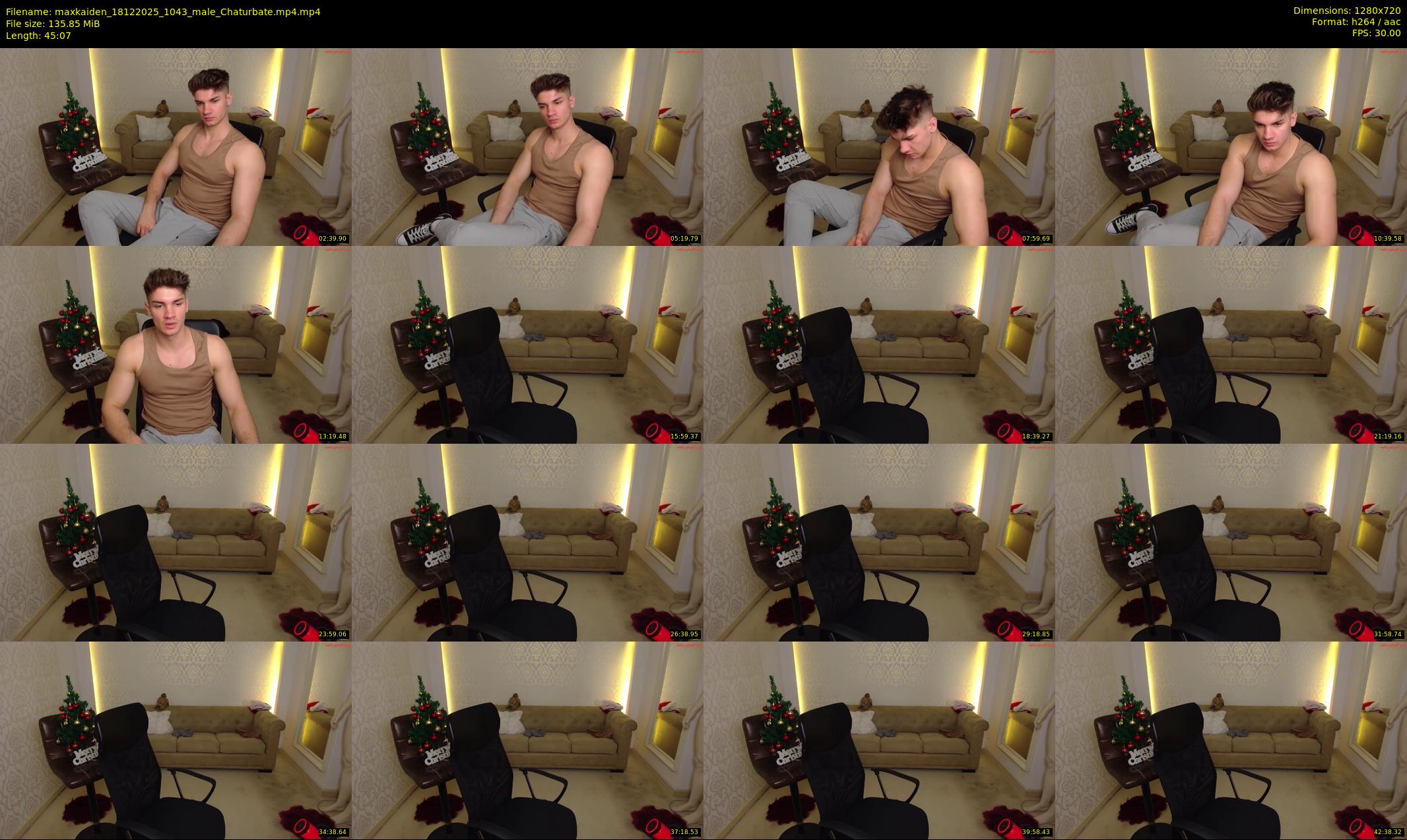 maxkaiden — 46 minute Chaturbate male cam show recording, 720p, Dec 18, 2025