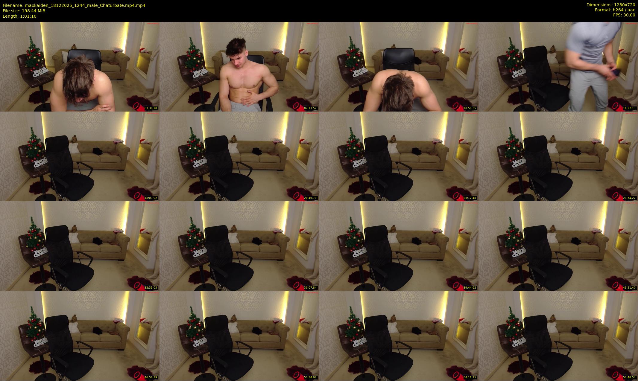 maxkaiden — 62 minute Chaturbate male cam show recording, 720p, Dec 18, 2025