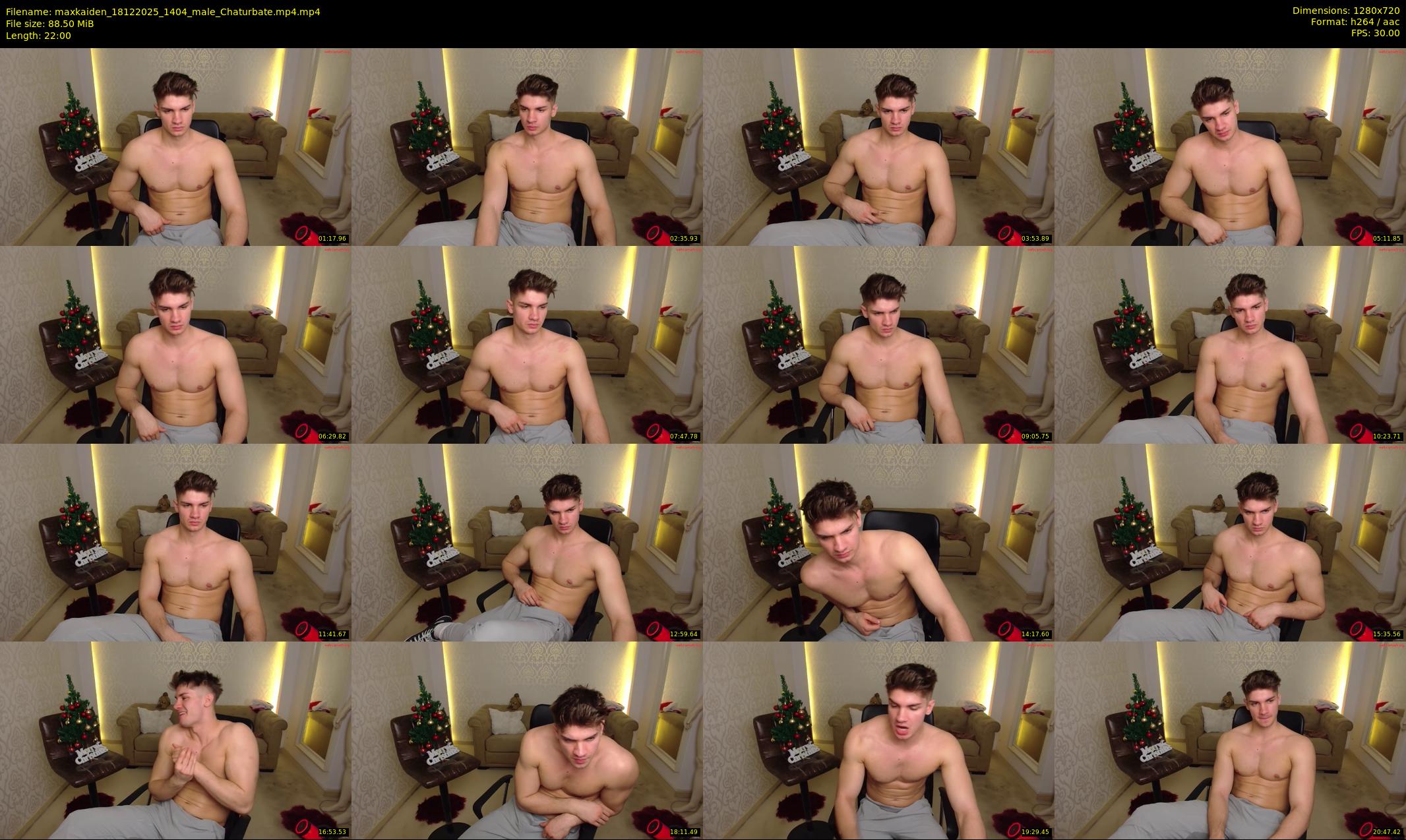 maxkaiden — 22 minute Chaturbate male cam show recording, 720p, Dec 18, 2025