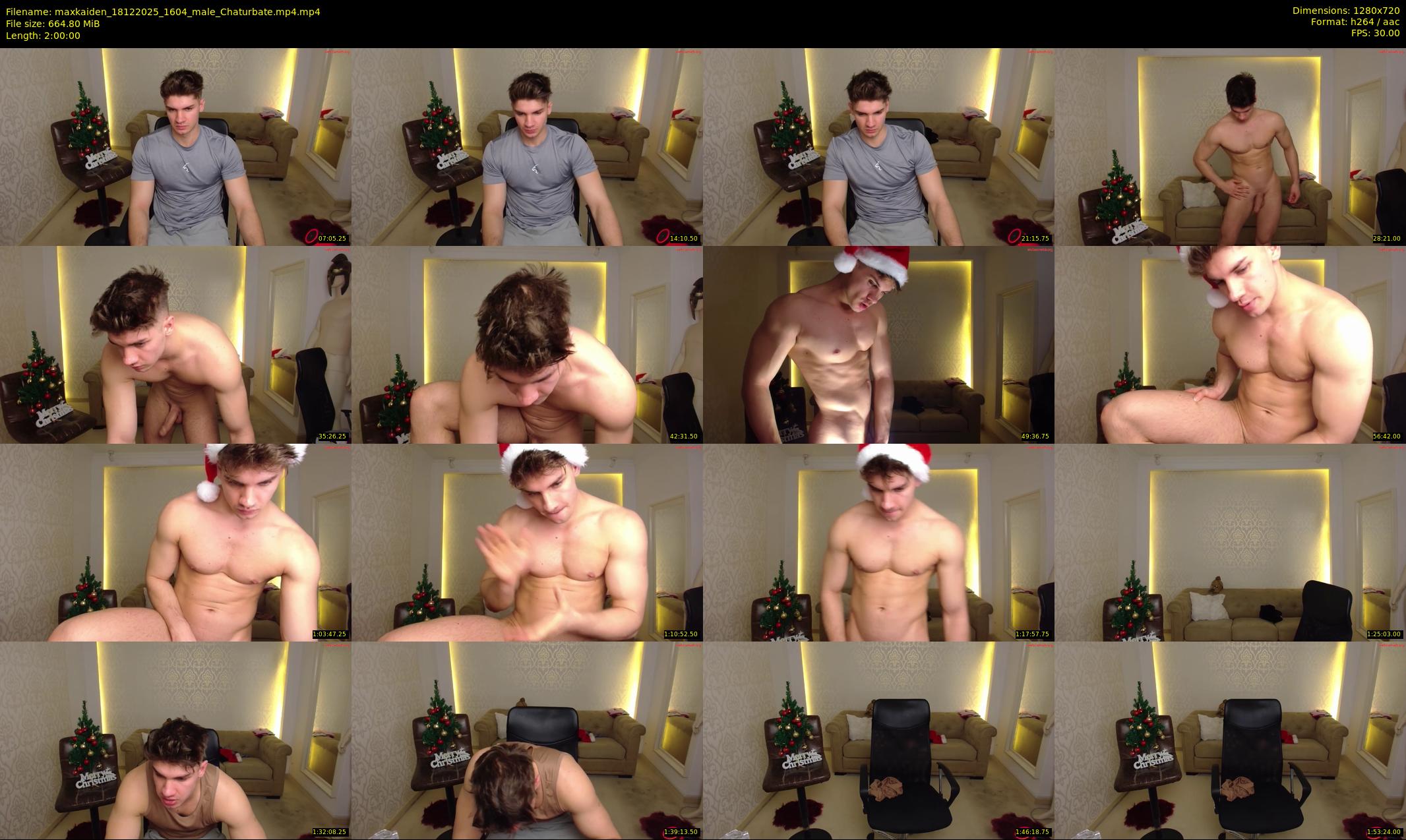 maxkaiden — 120 minute Chaturbate male cam show recording, 720p, Dec 18, 2025