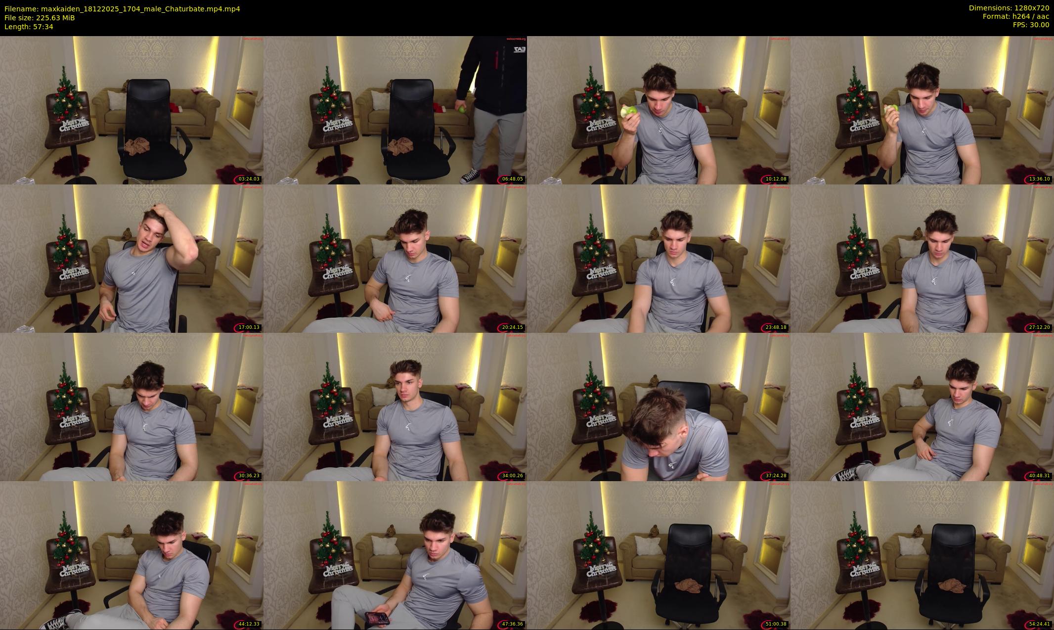 maxkaiden — 58 minute Chaturbate male cam show recording, 720p, Dec 18, 2025