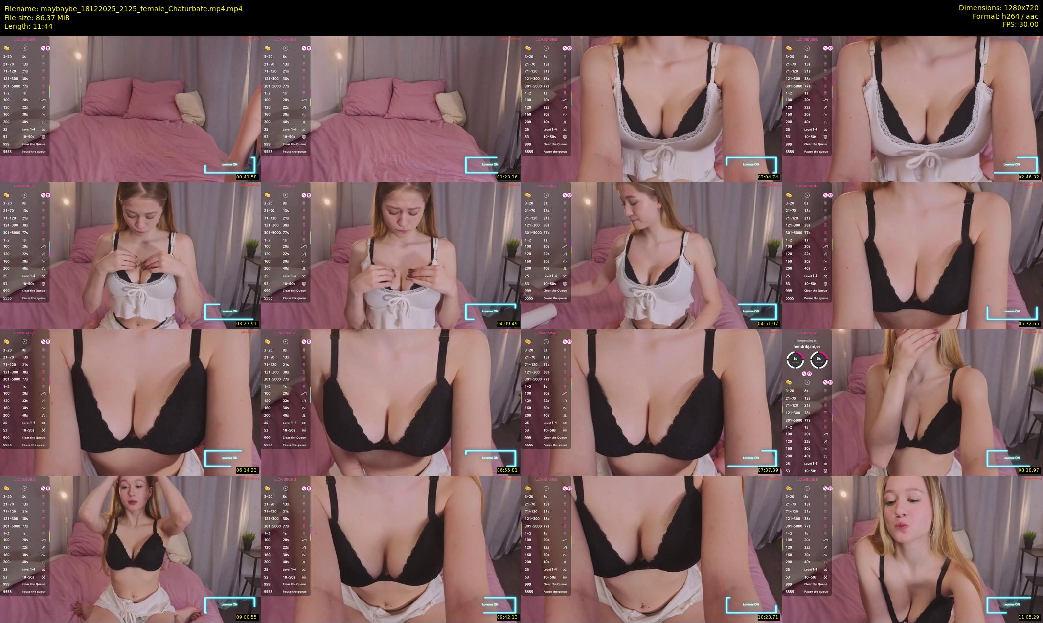 maybaybe — 12 minute Chaturbate female cam show recording, 720p, Dec 18, 2025