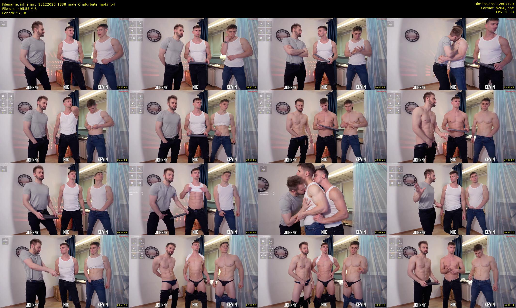 nik_sharp — 58 minute Chaturbate male cam show recording, 720p, Dec 18, 2025