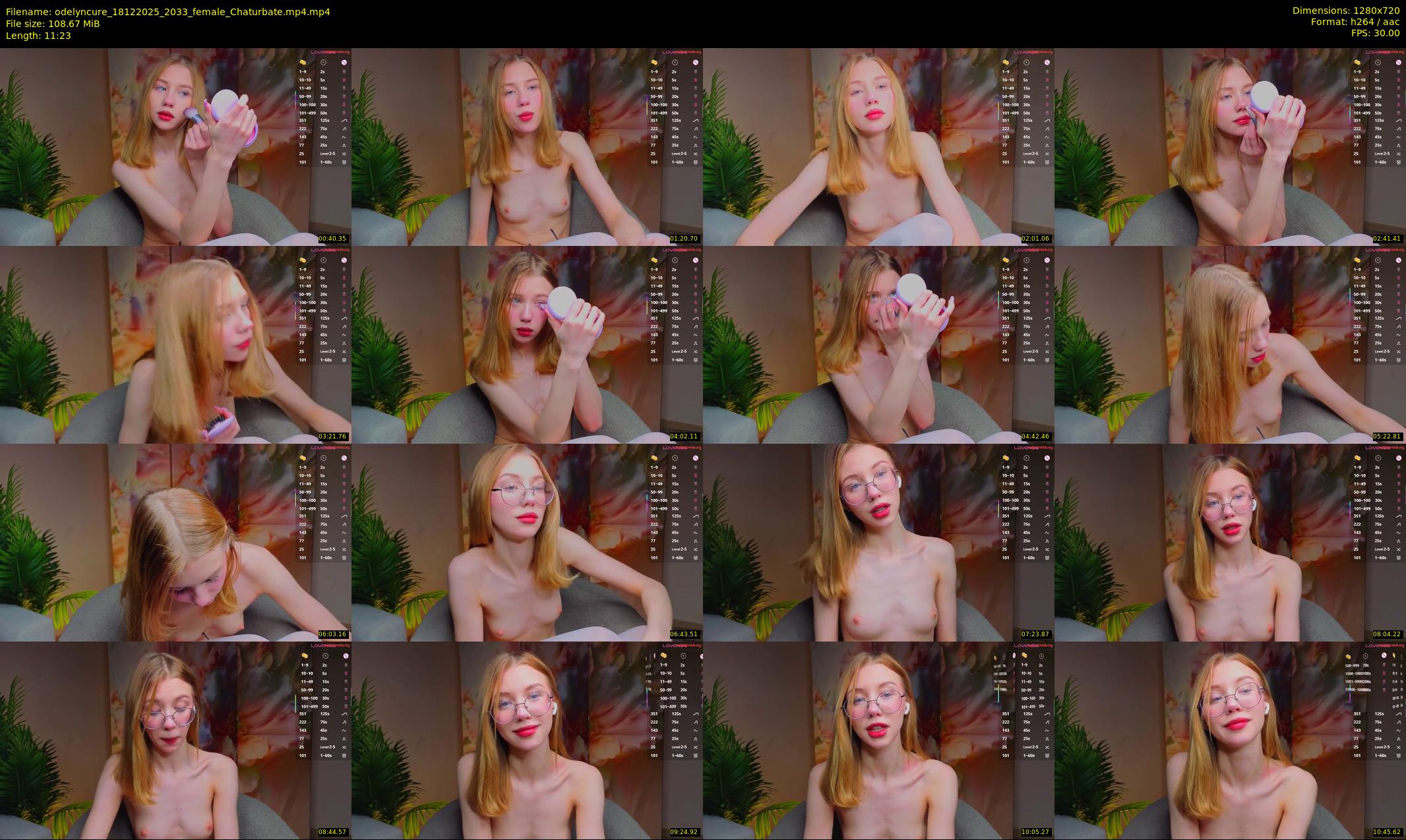 odelyncure — 12 minute Chaturbate female cam show recording, 720p, Dec 18, 2025