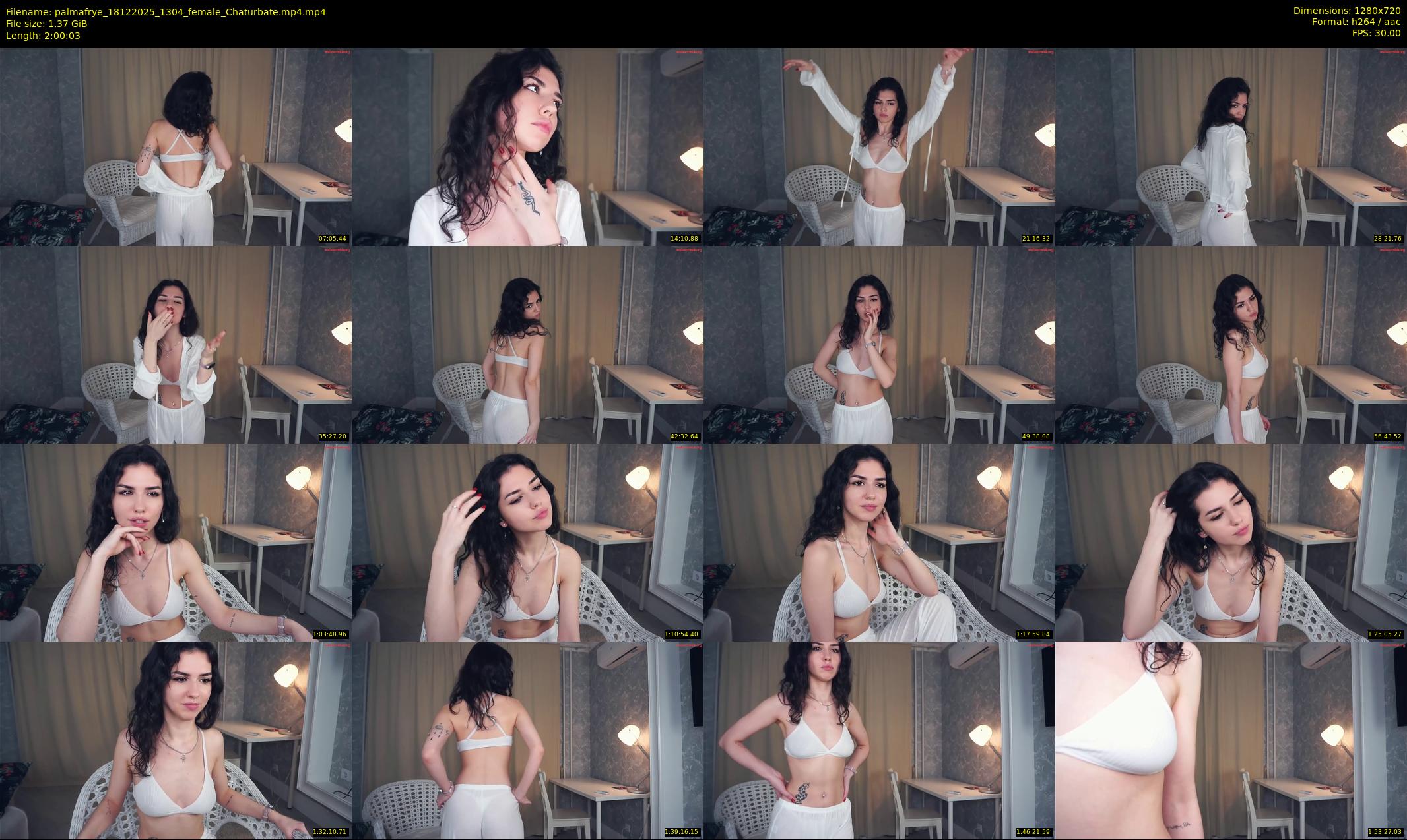 palmafrye — 121 minute Chaturbate female cam show recording, 720p, Dec 18, 2025