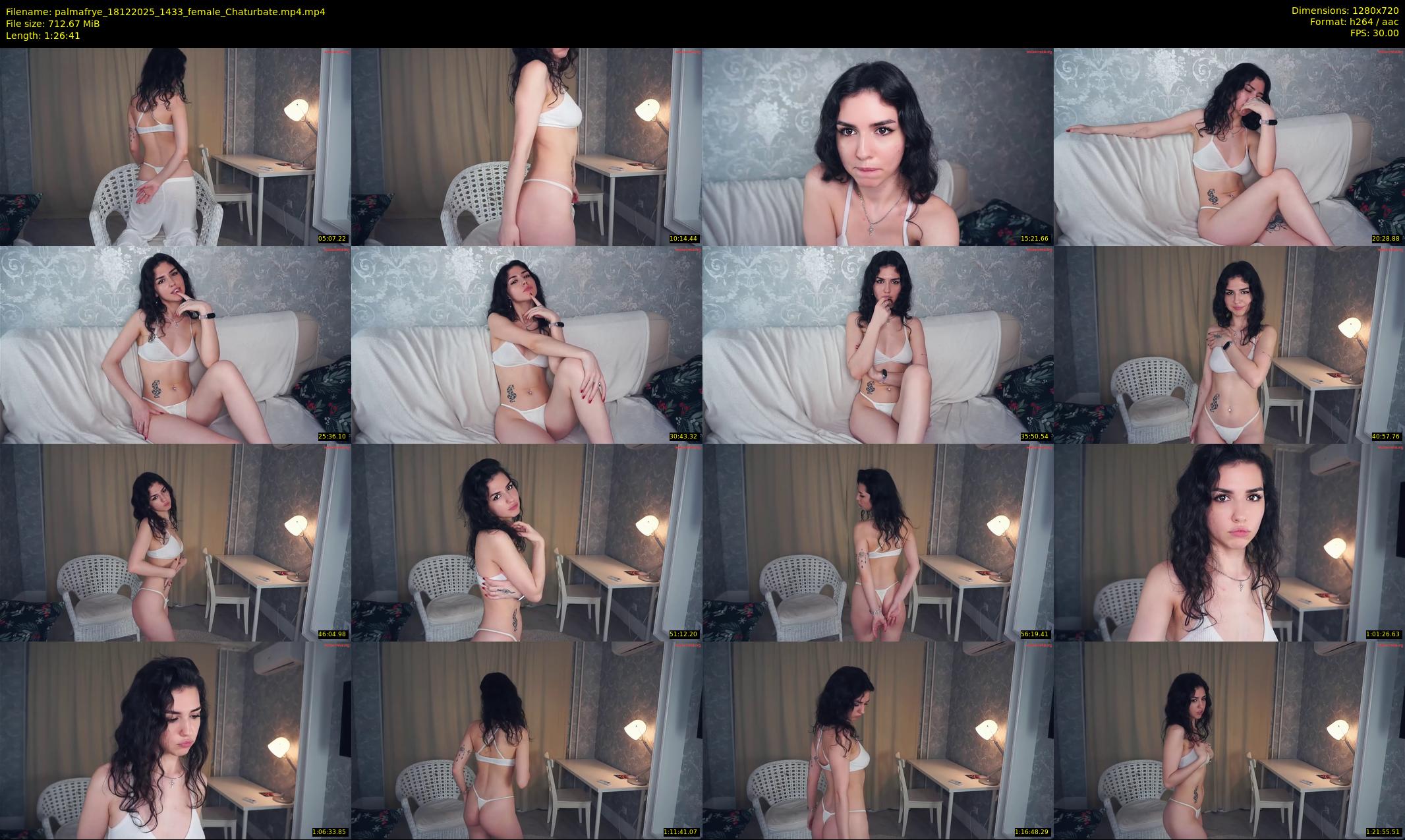 palmafrye — 87 minute Chaturbate female cam show recording, 720p, Dec 18, 2025