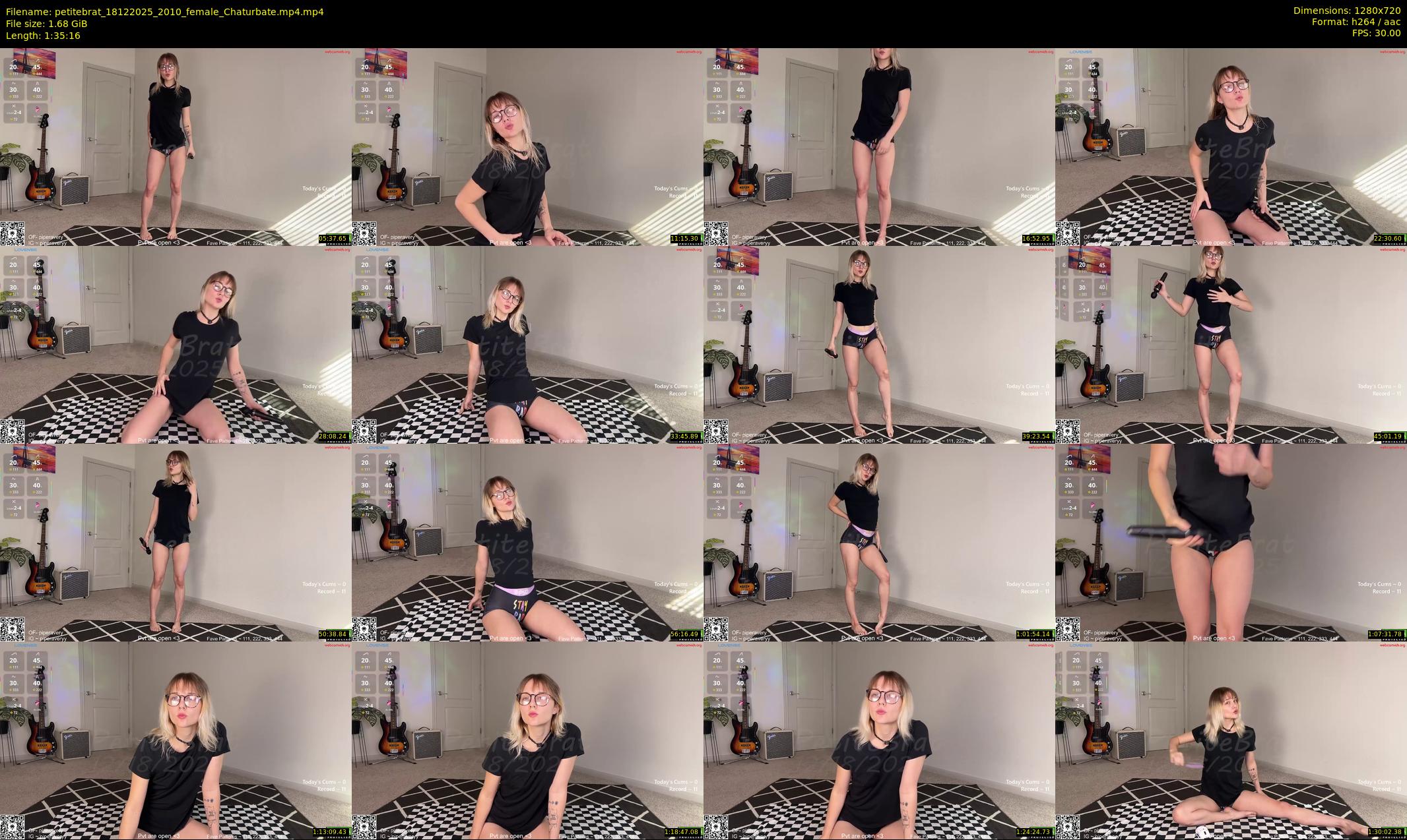 petitebrat — 96 minute Chaturbate female cam show recording, 720p, Dec 18, 2025