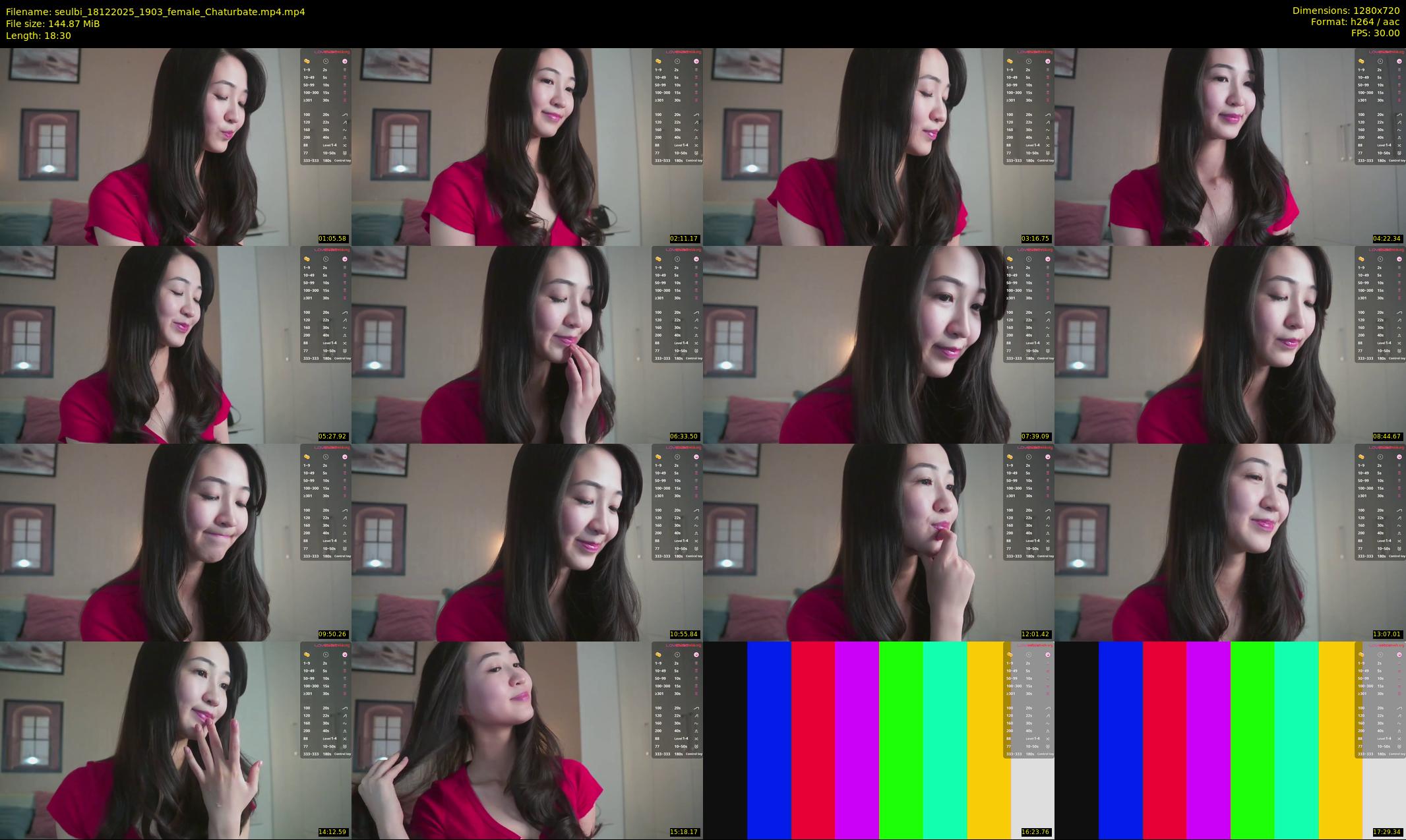 seulbi — 19 minute Chaturbate female cam show recording, 720p, Dec 18, 2025