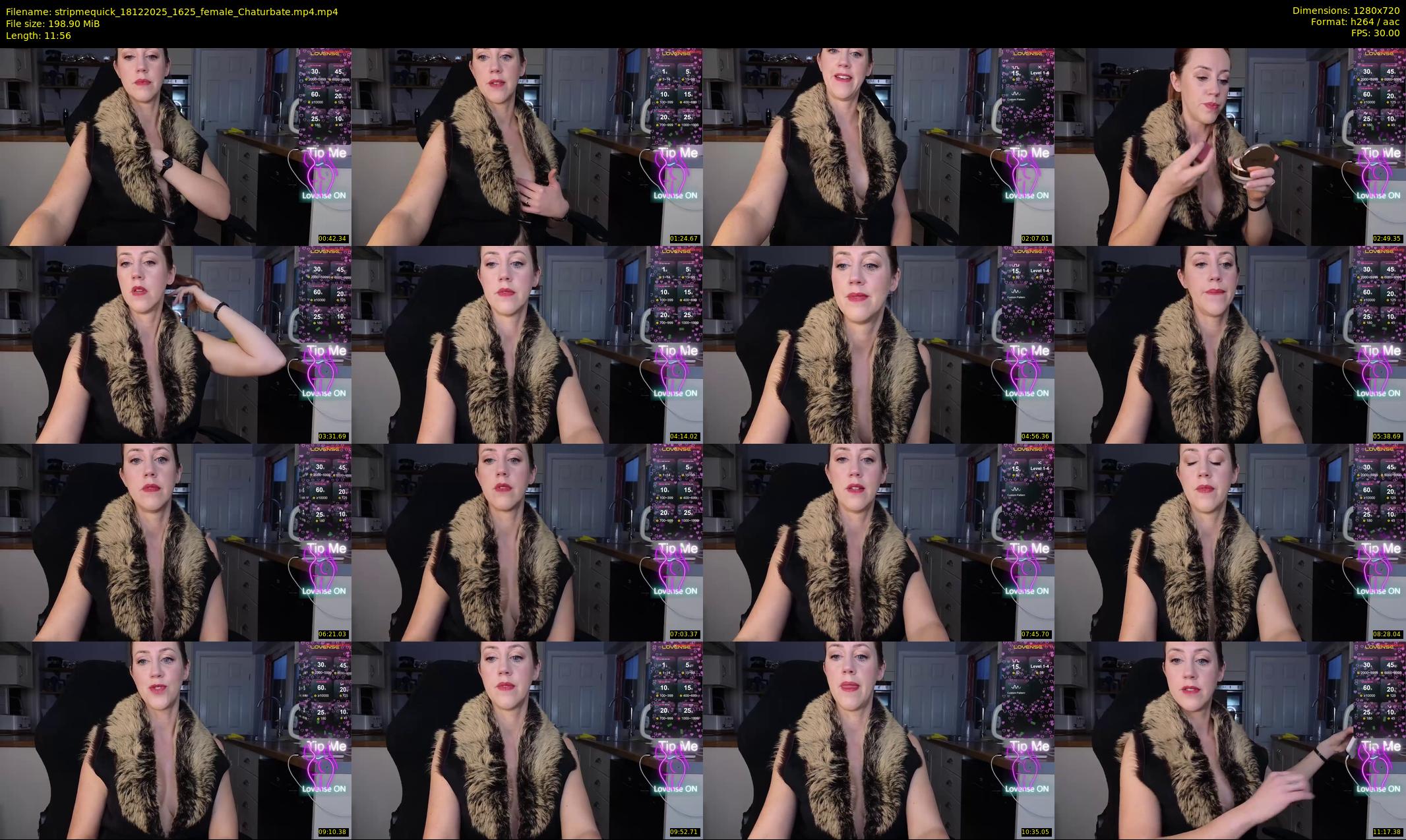stripmequick — 12 minute Chaturbate female cam show recording, 720p, Dec 18, 2025