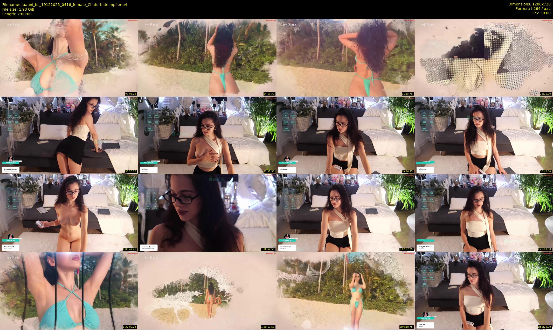 taanni_bc — 120 minute Chaturbate female cam show recording, 720p, Dec 19, 2025