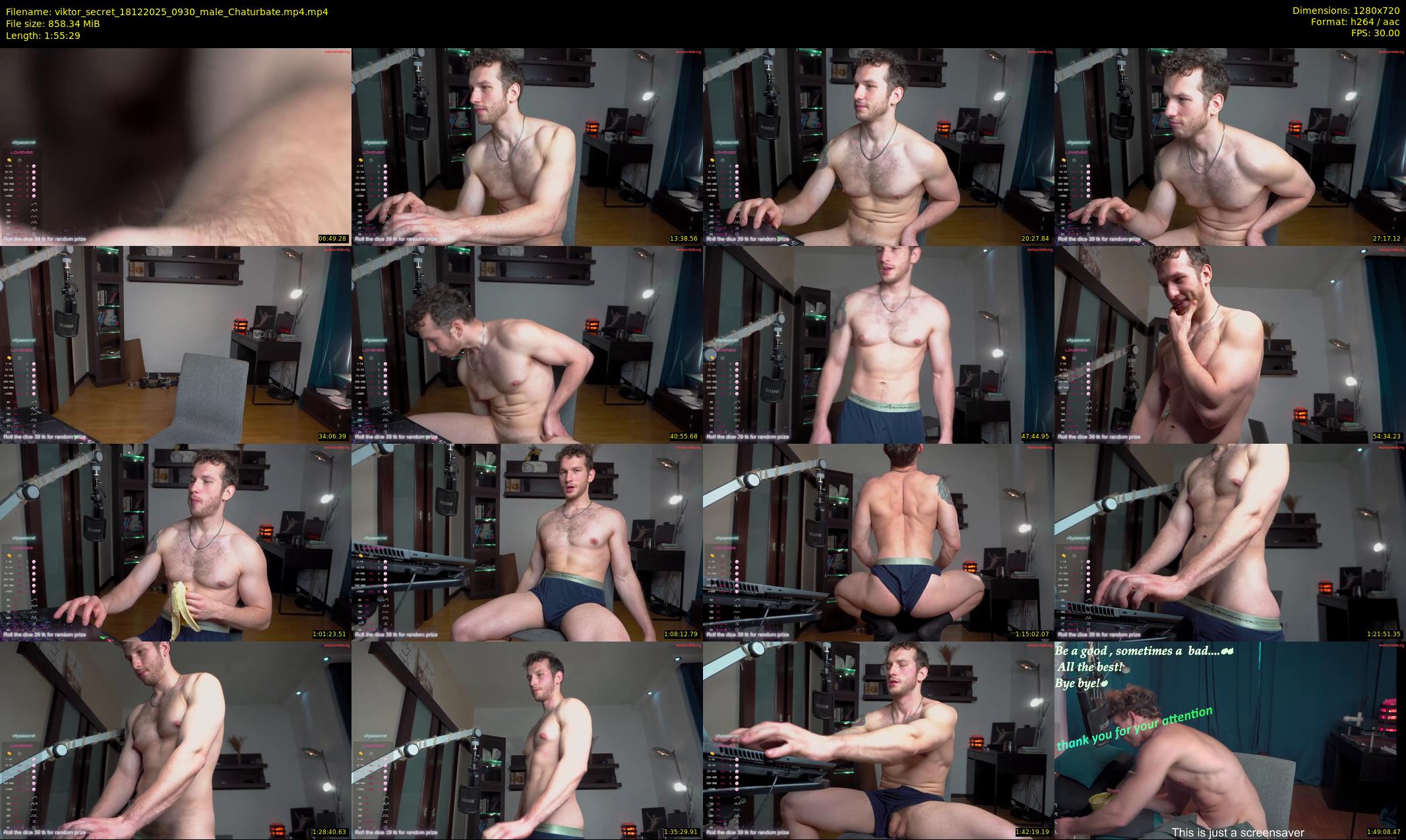 viktor_secret — 116 minute Chaturbate male cam show recording, 720p, Dec 18, 2025