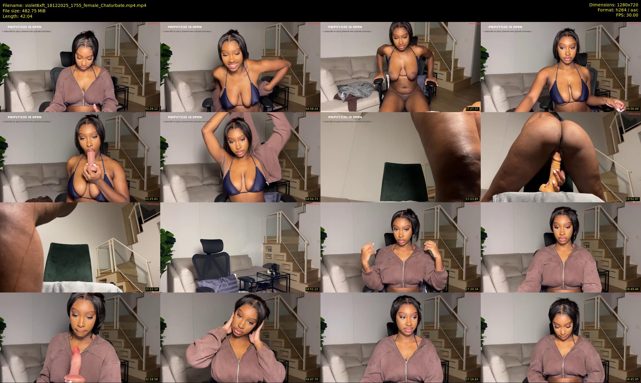 violet6xft — 43 minute Chaturbate female cam show recording, 720p, Dec 18, 2025