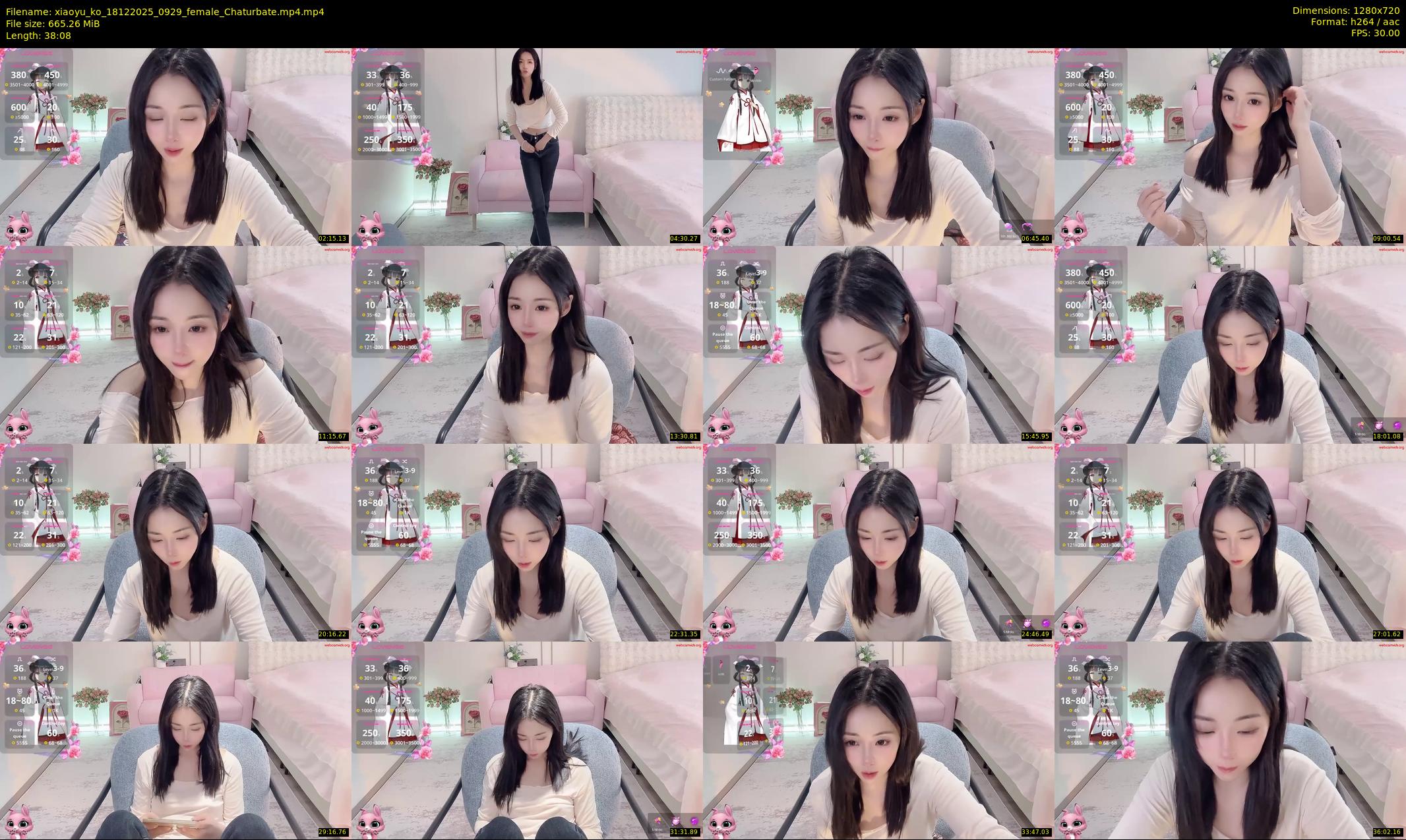 xiaoyu_ko — 39 minute Chaturbate female cam show recording, 720p, Dec 18, 2025