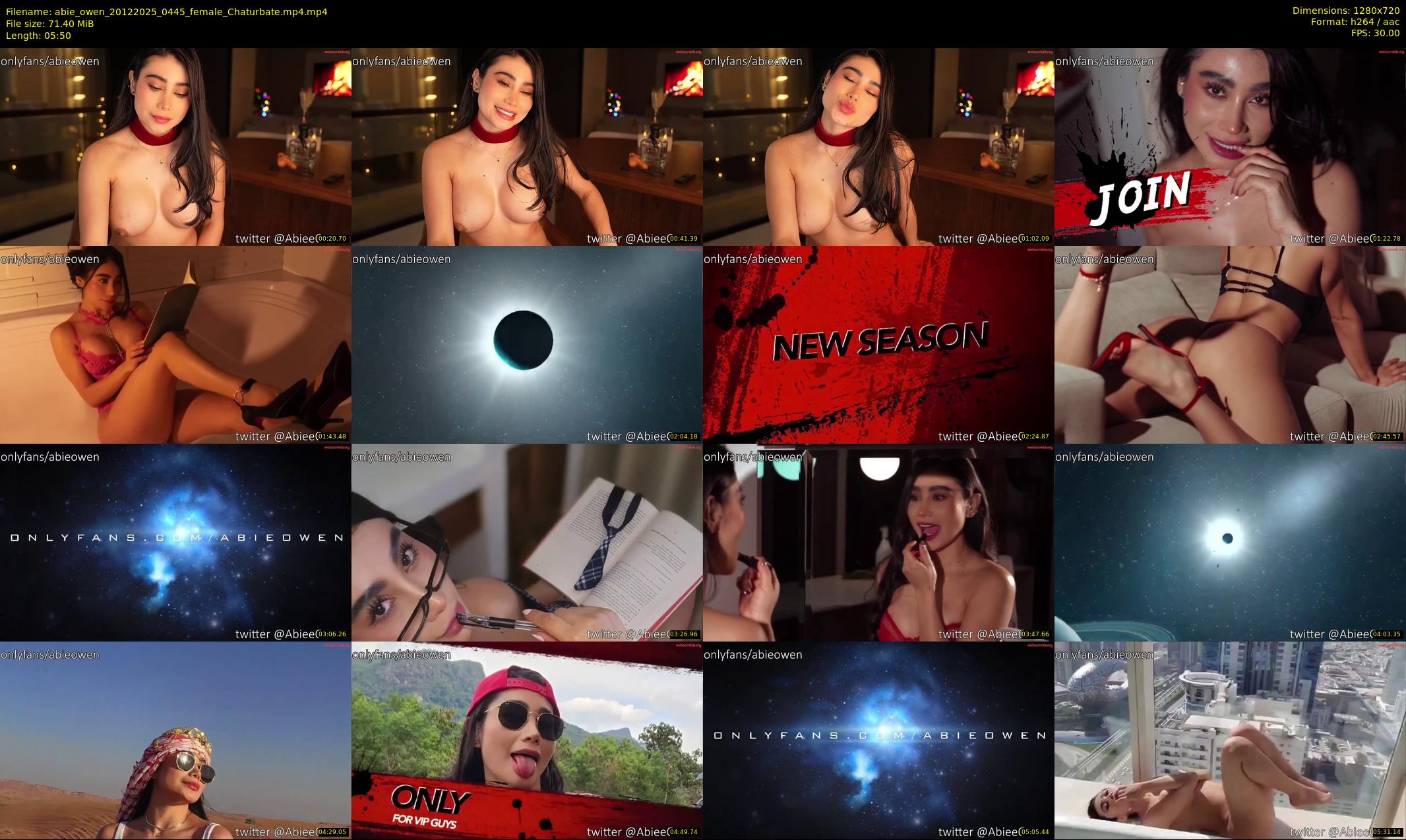 abie_owen — 6 minute Chaturbate female cam show recording, 720p, Dec 20, 2025