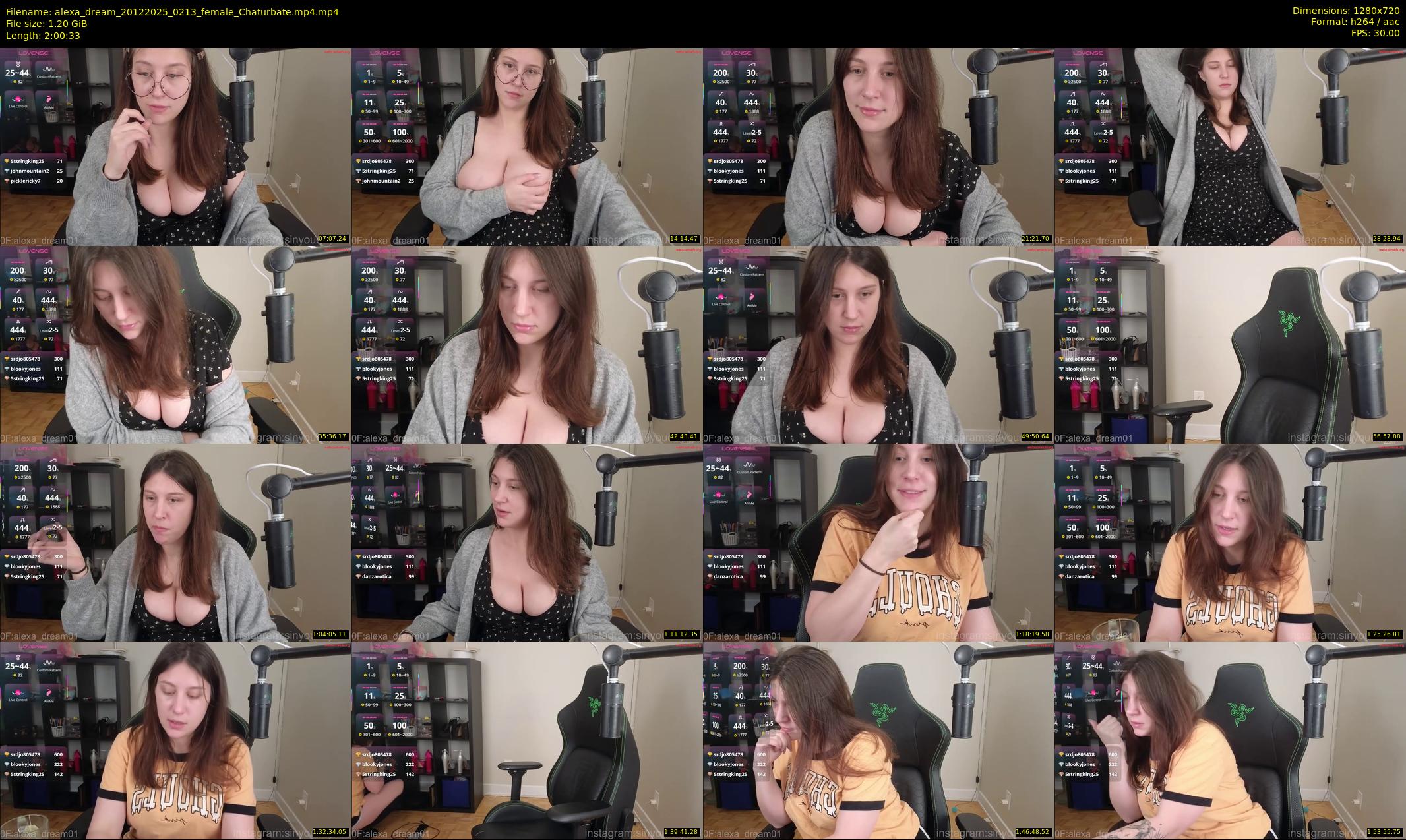 alexa_dream — 121 minute Chaturbate female cam show recording, 720p, Dec 20, 2025