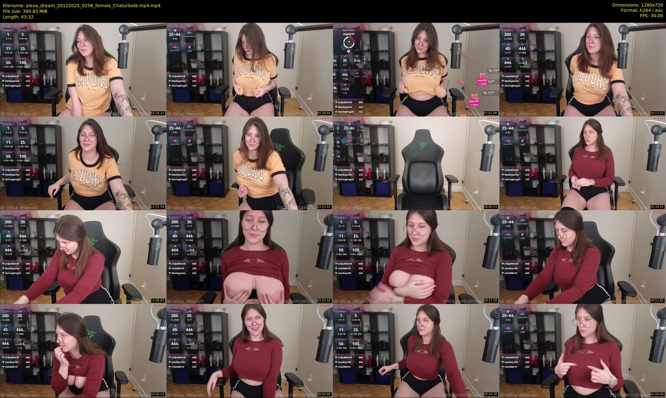 alexa_dream — 44 minute Chaturbate female cam show recording, 720p, Dec 20, 2025